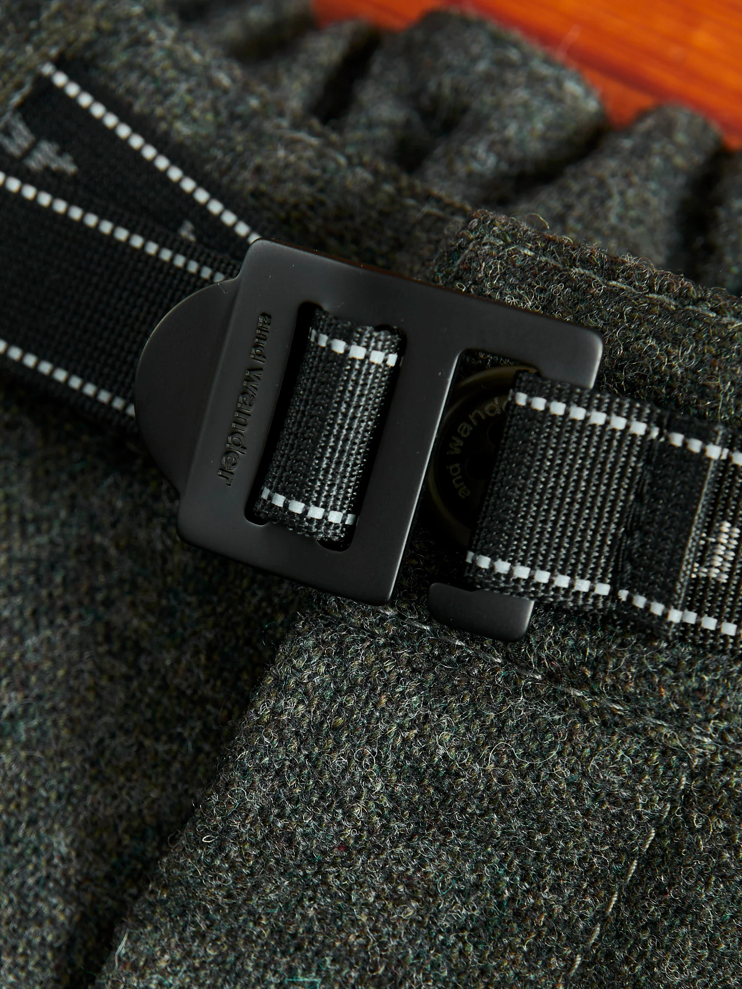 Recycled Wool Tweed Tapered Pants in Black - Image 5