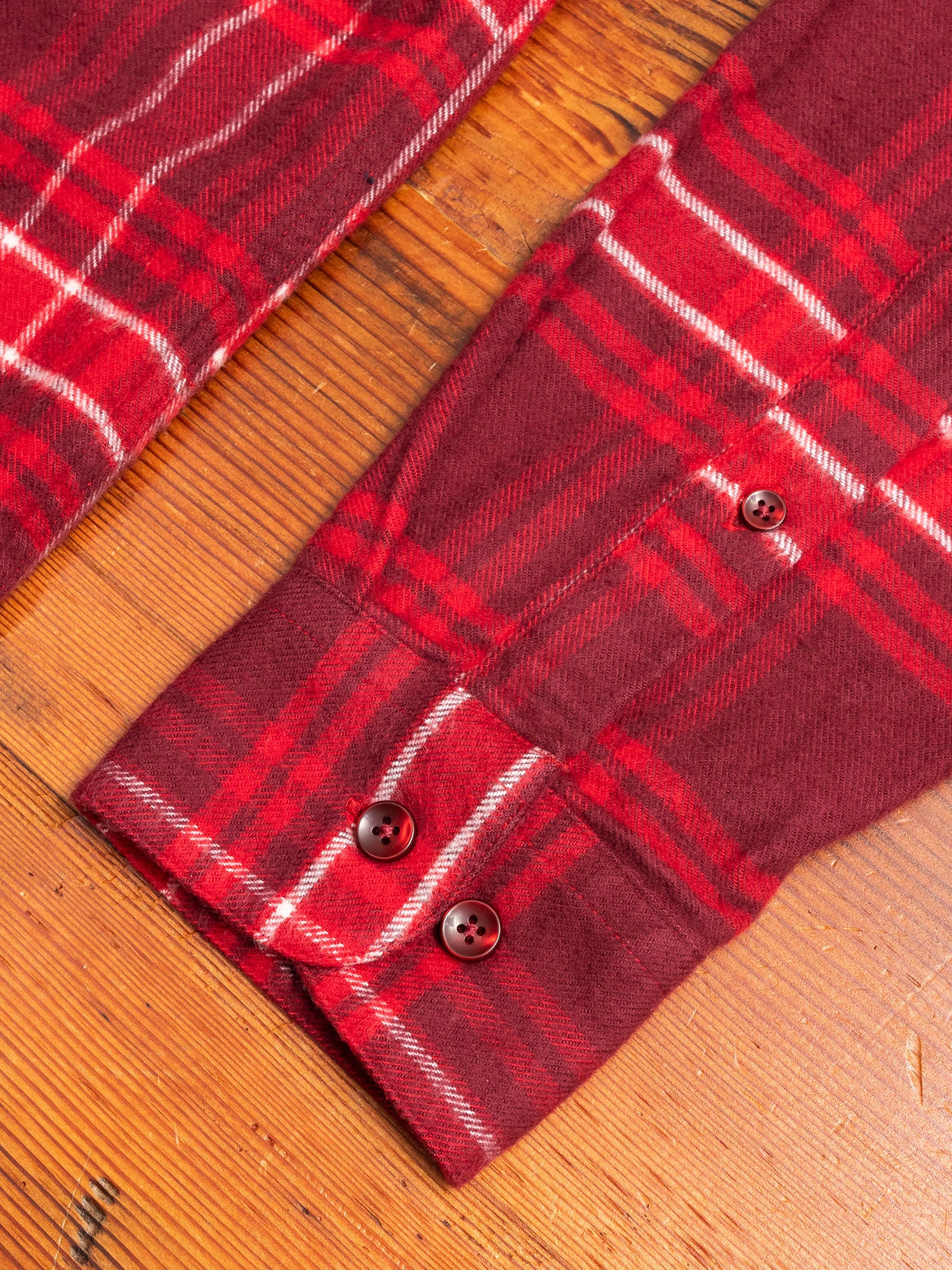 Redish Button-Up Shirt in Red - Image 5