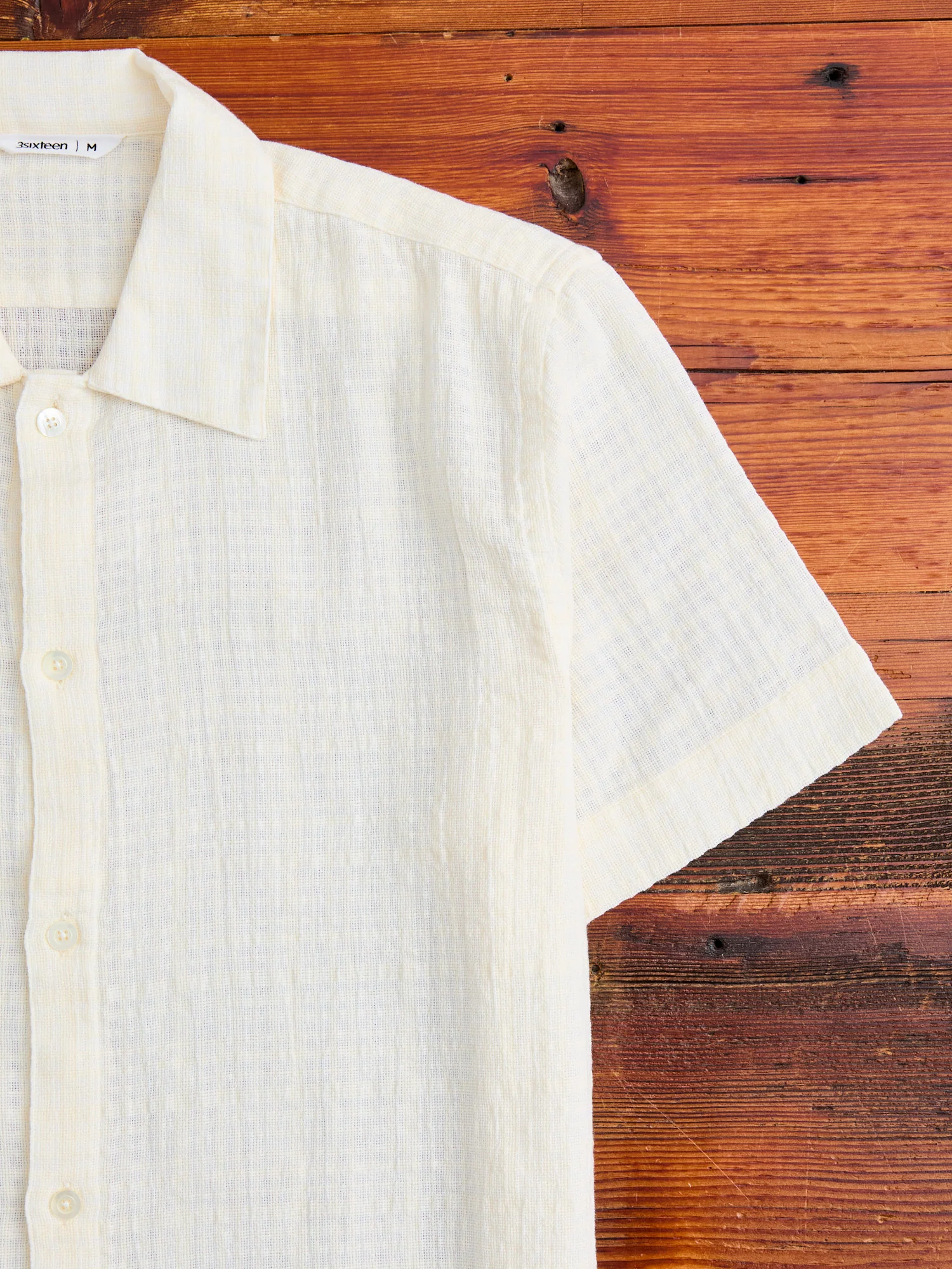 Resort Shirt in Natural Gauze - Image 4