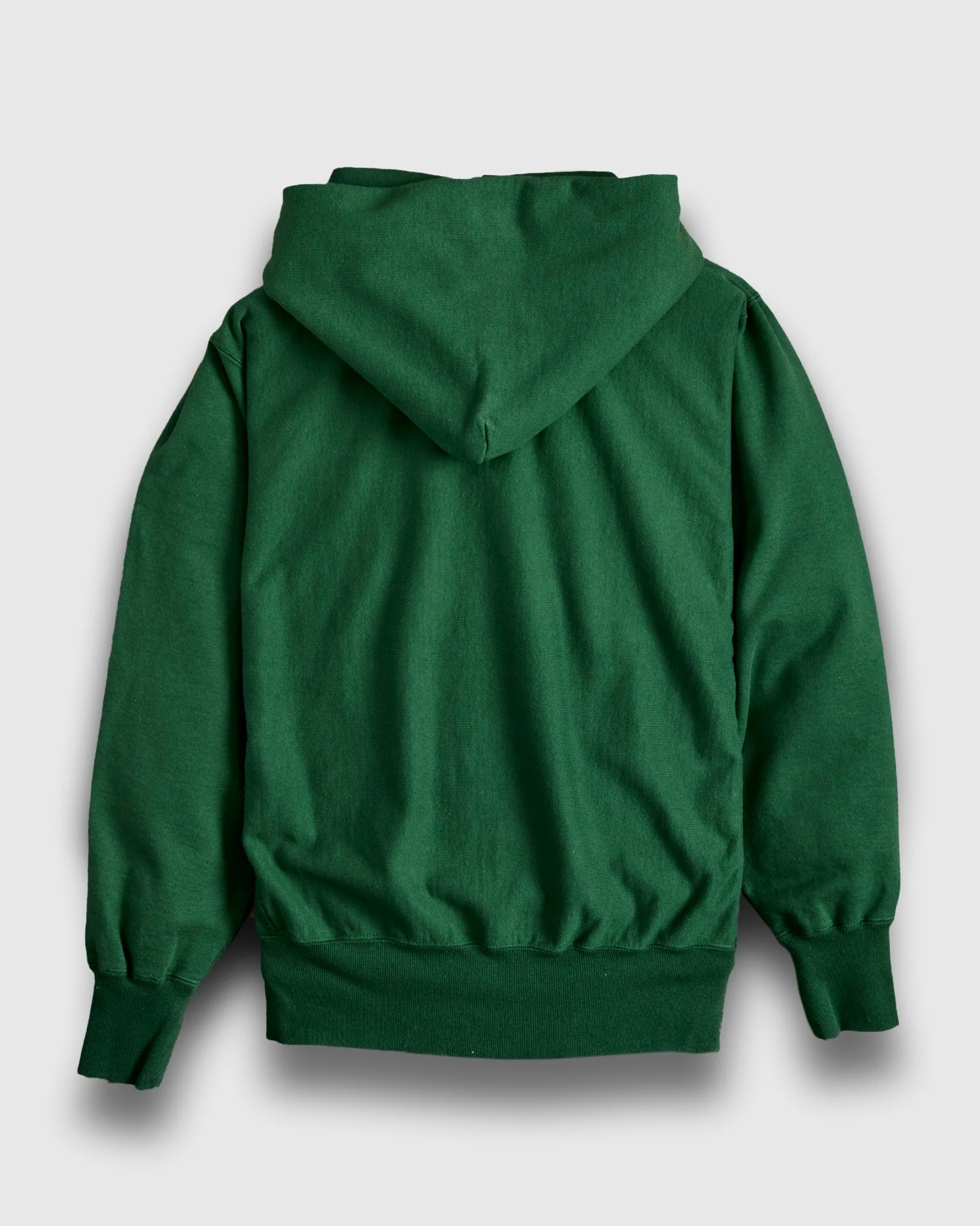 Reverse Weave Heavyweight Pullover Hoodie in Green - Image 3