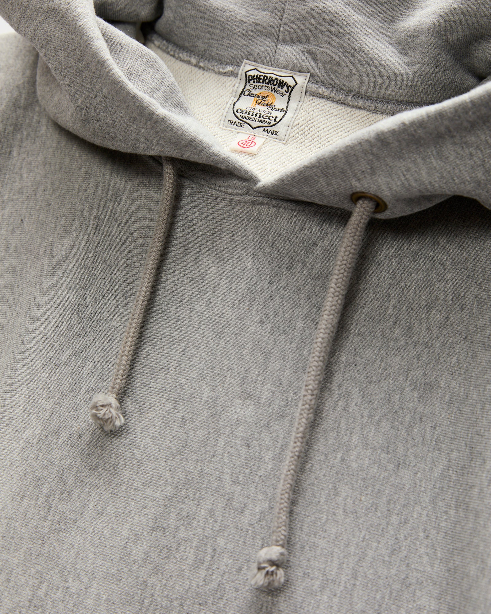 Reverse Weave Heavyweight Pullover Hoodie in Heather Grey - Image 4
