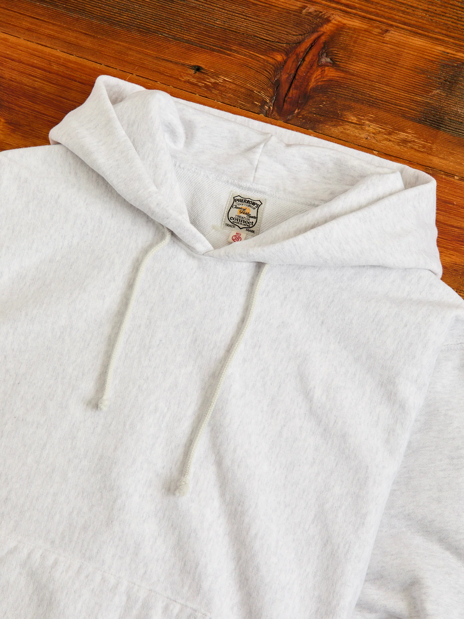 Reverse Weave Heavyweight Pullover Hoodie in Oatmeal - Image 4