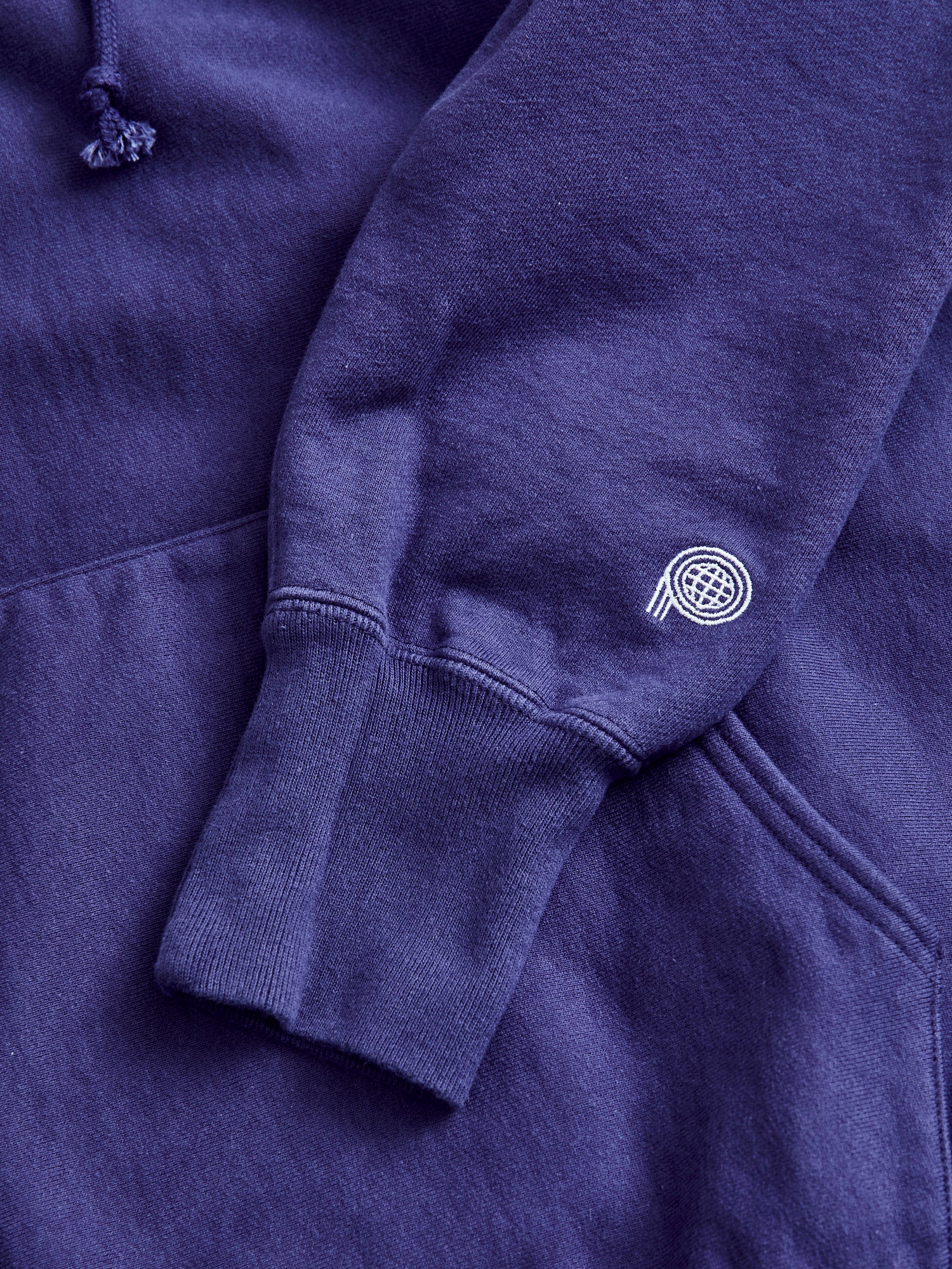 Reverse Weave Heavyweight Pullover Hoodie in Purple - Image 7