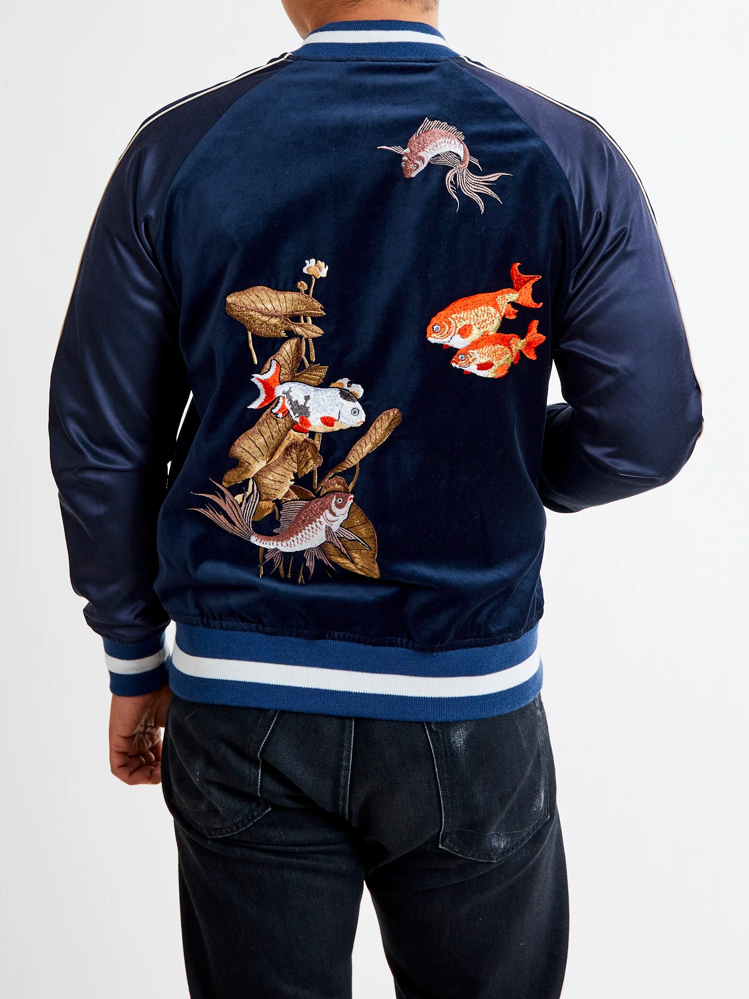 Reversible Souvenir Jacket in Navy - Image 21