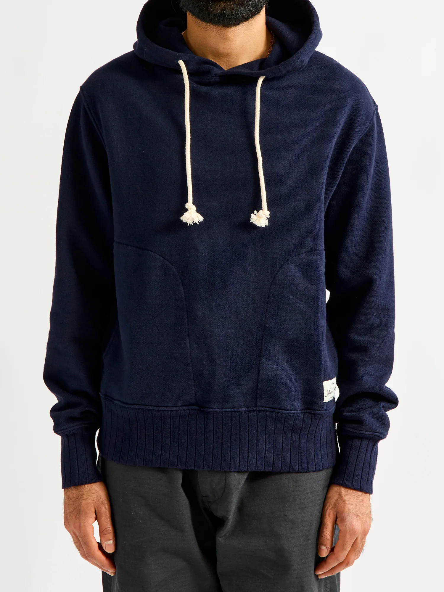 RFHD01 "Good Basics" Rugged Fleece 16oz Hoodie in Dark Navy - Image 2