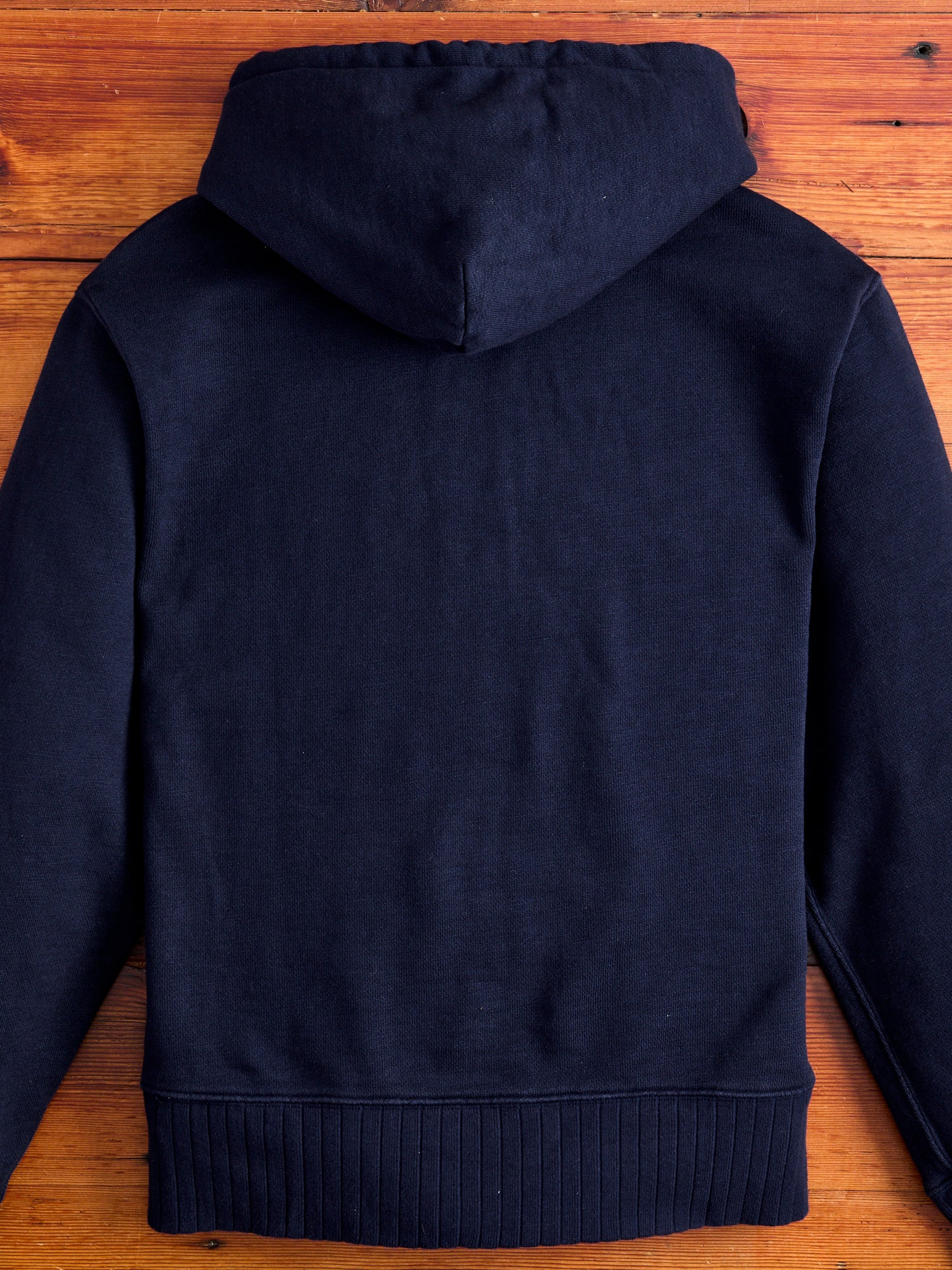 RFHD01 "Good Basics" Rugged Fleece 16oz Hoodie in Dark Navy - Image 3