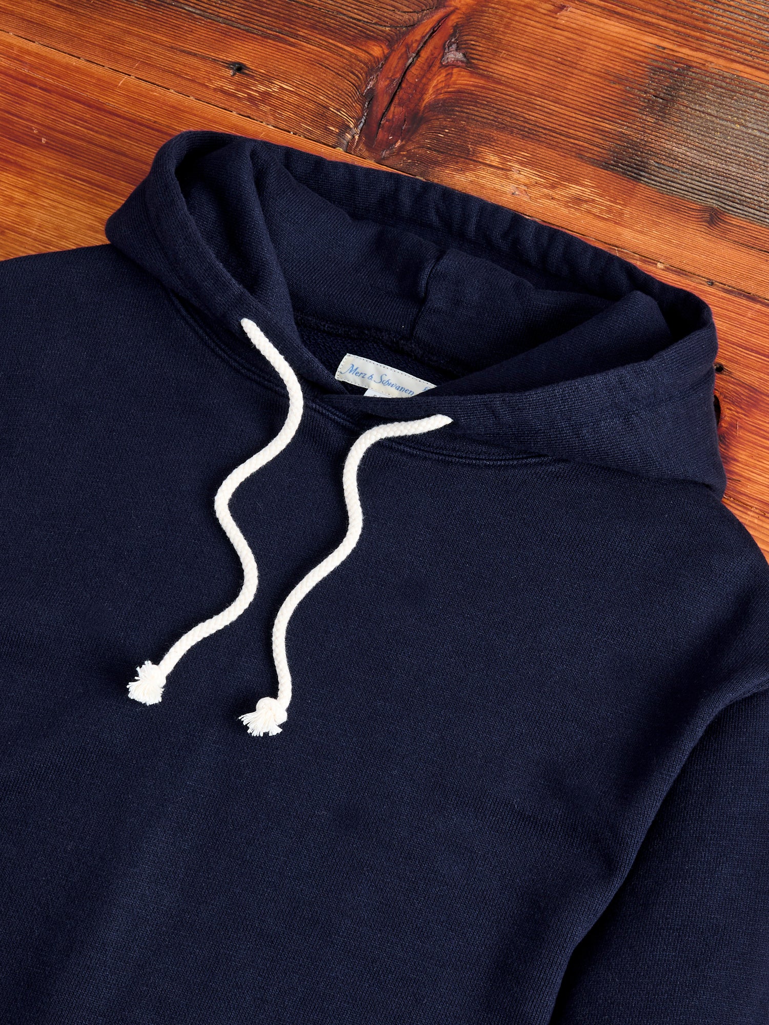 RFHD01 "Good Basics" Rugged Fleece 16oz Hoodie in Dark Navy - Image 4