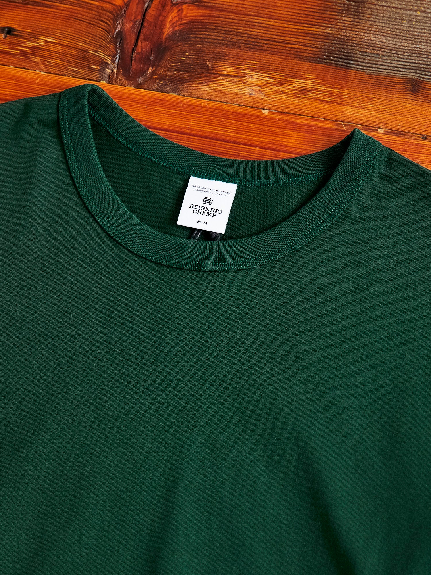 Ringspun Jersey T-Shirt in British Racing Green - Image 2