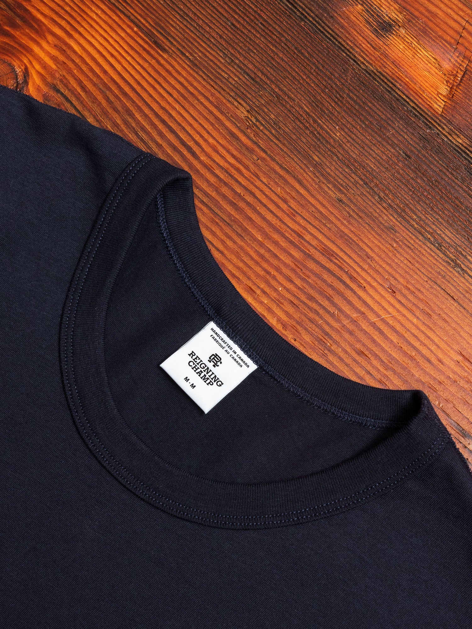 Ringspun Jersey T-Shirt in Navy - Image 2
