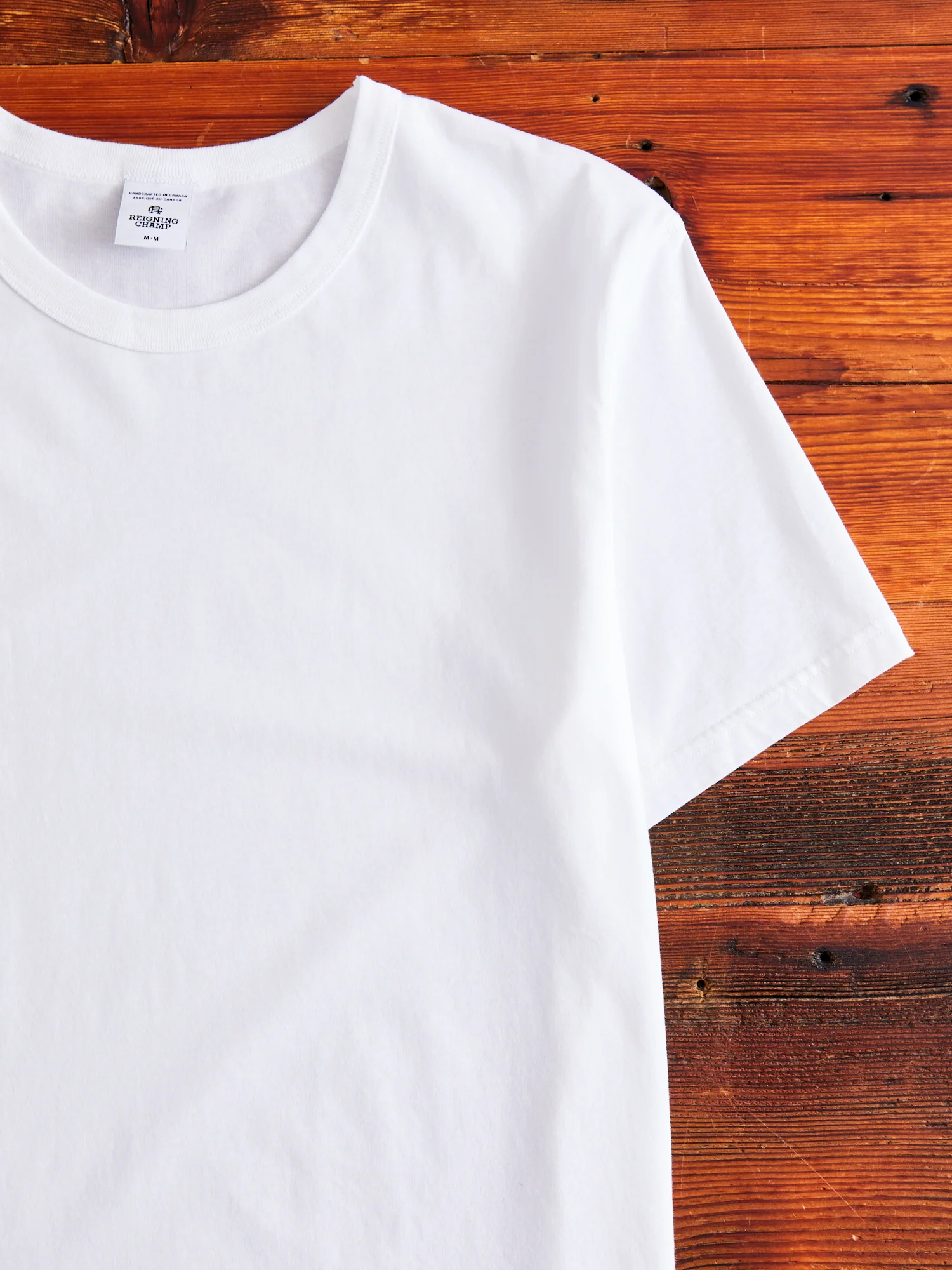 Ringspun Jersey T-shirt in White - Image 3