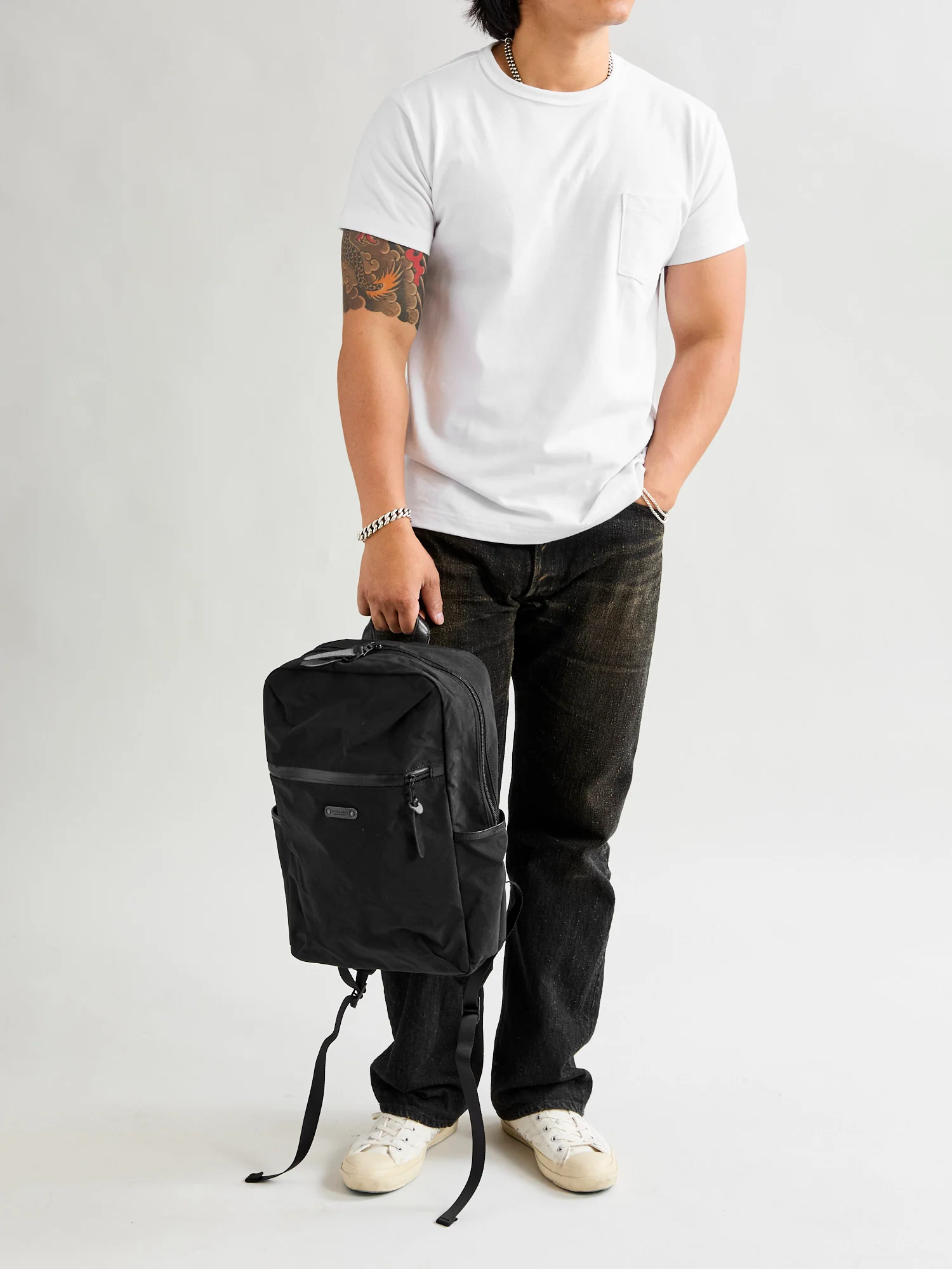 Root Square Backpack in Black - Image 13