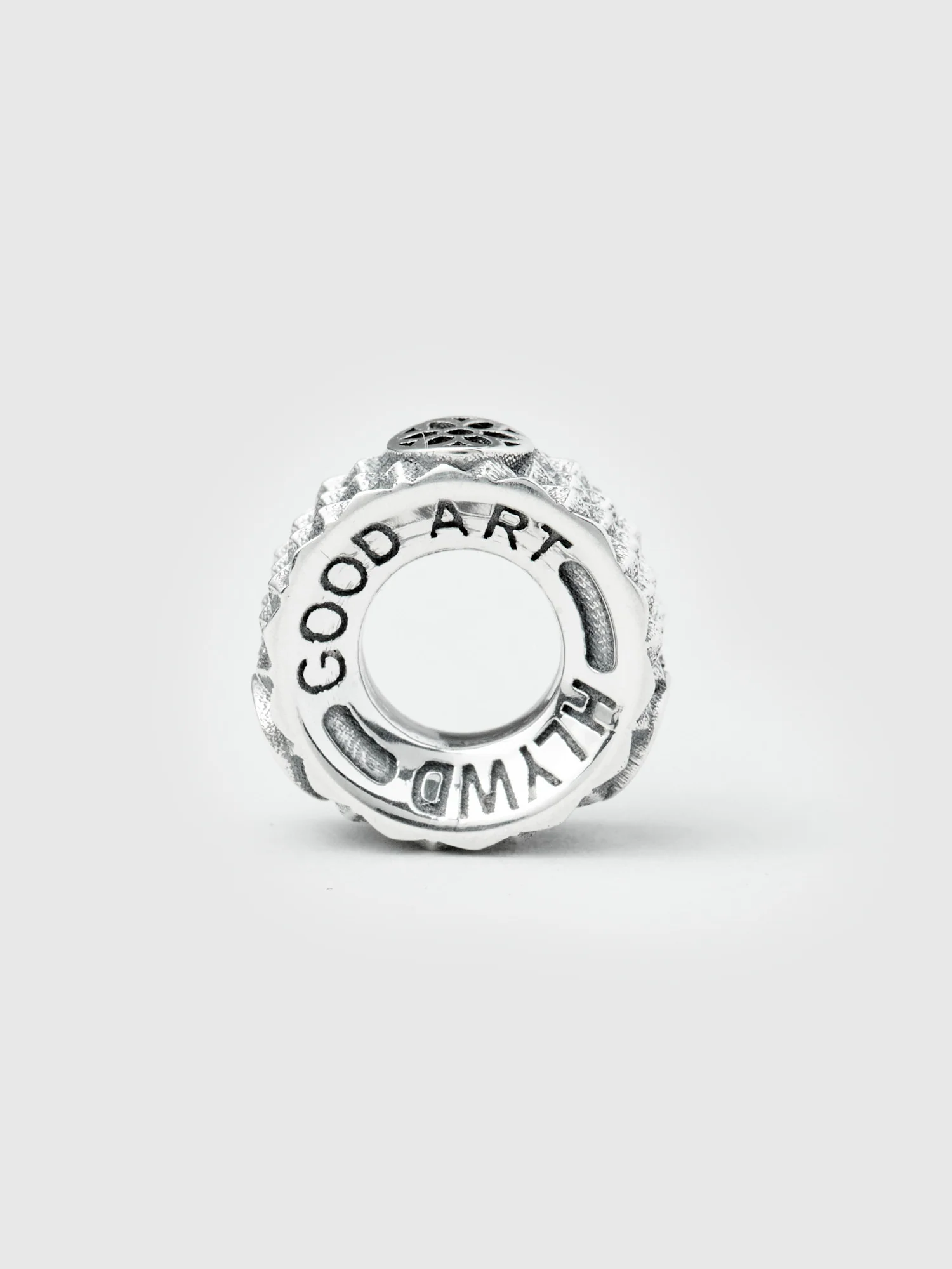 Rosette Rondel in Sterling Silver - Image 3