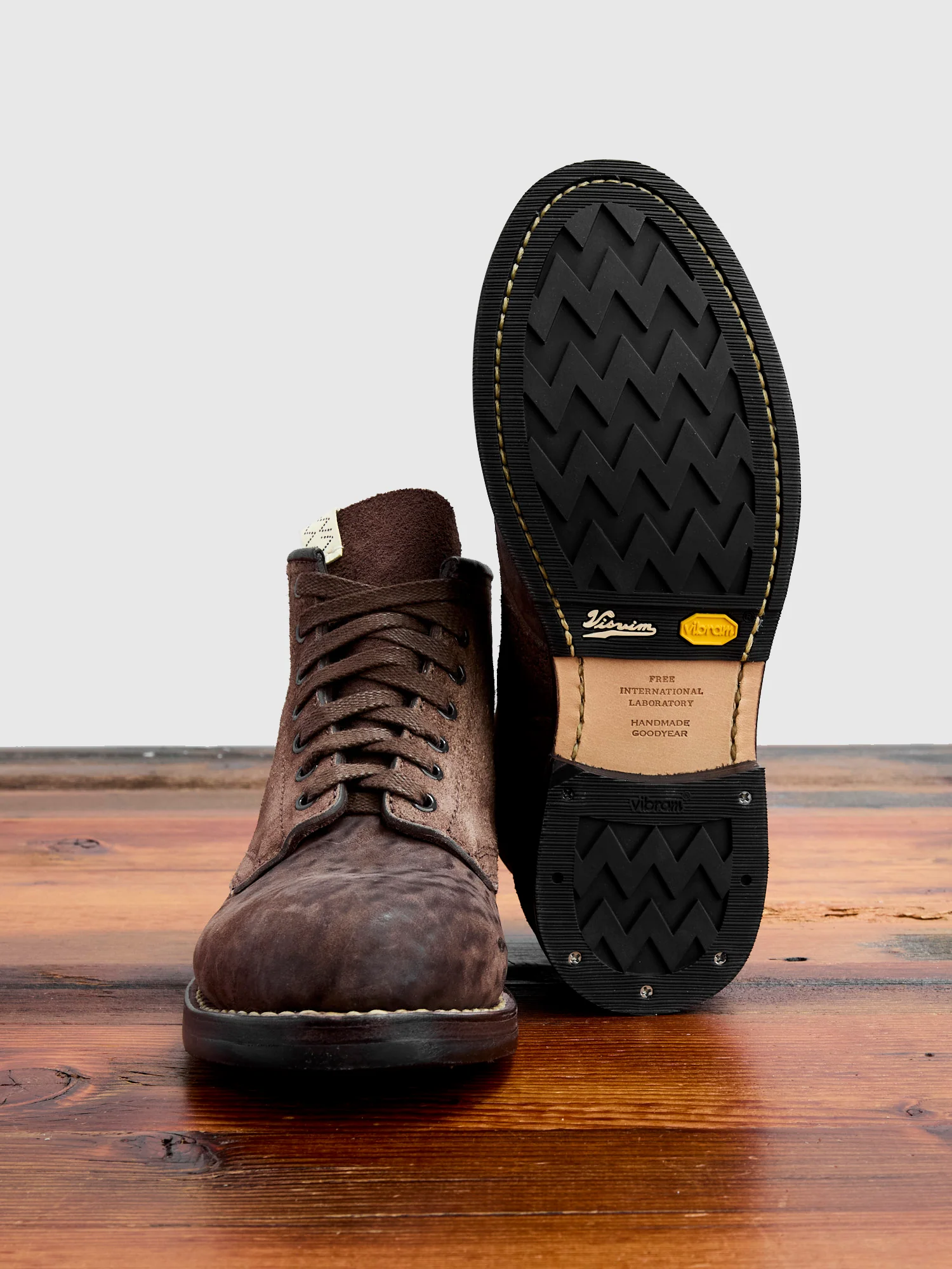 Roughout Brigadier Boots-Folk in Dk. Brown Horsehide - Image 2