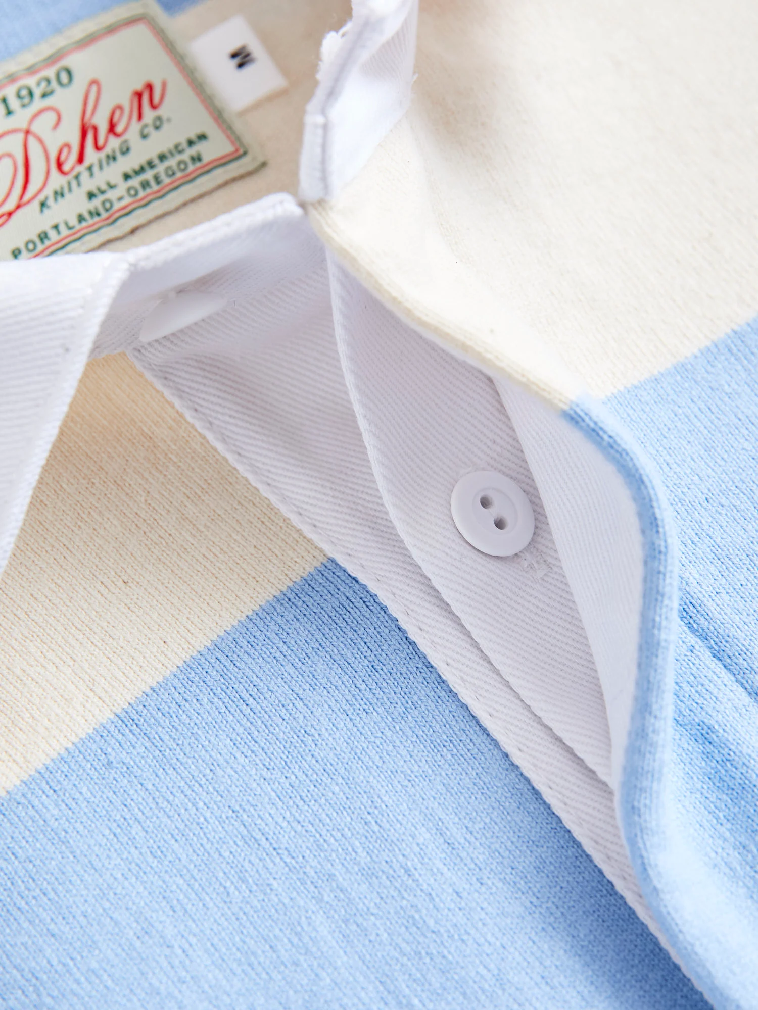 Rugby Shirt in Natural Light Blue - Image 4