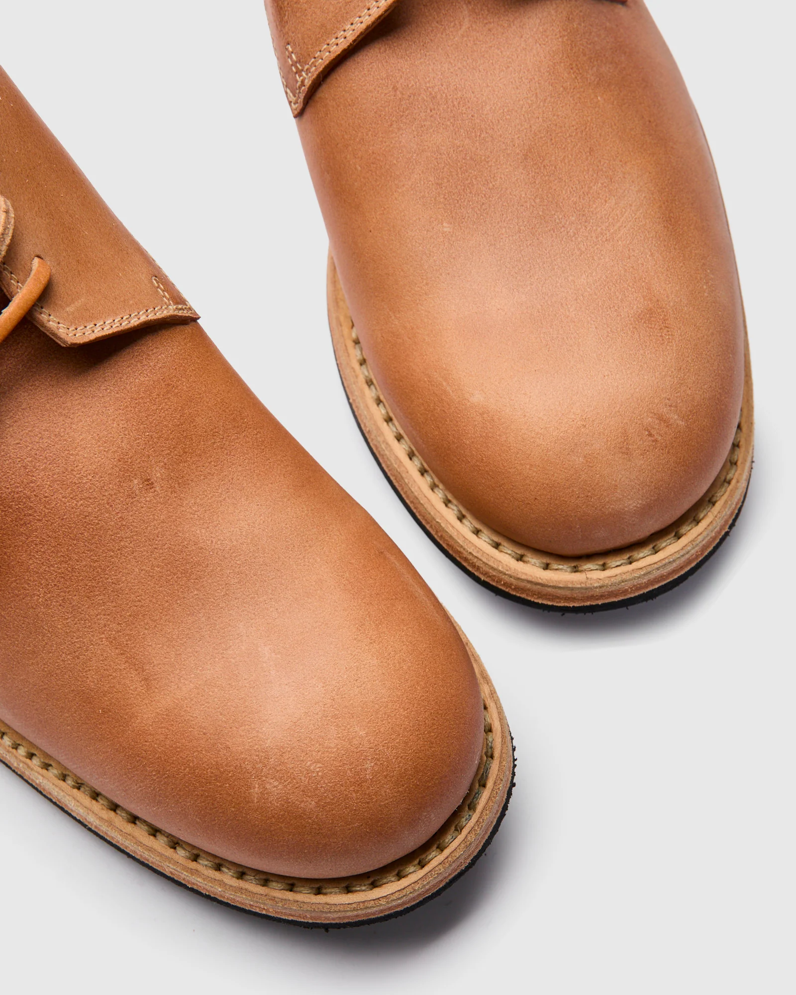 Ruggero 1906 Desert Boot in Natural Reverse Vachetta - Image 8