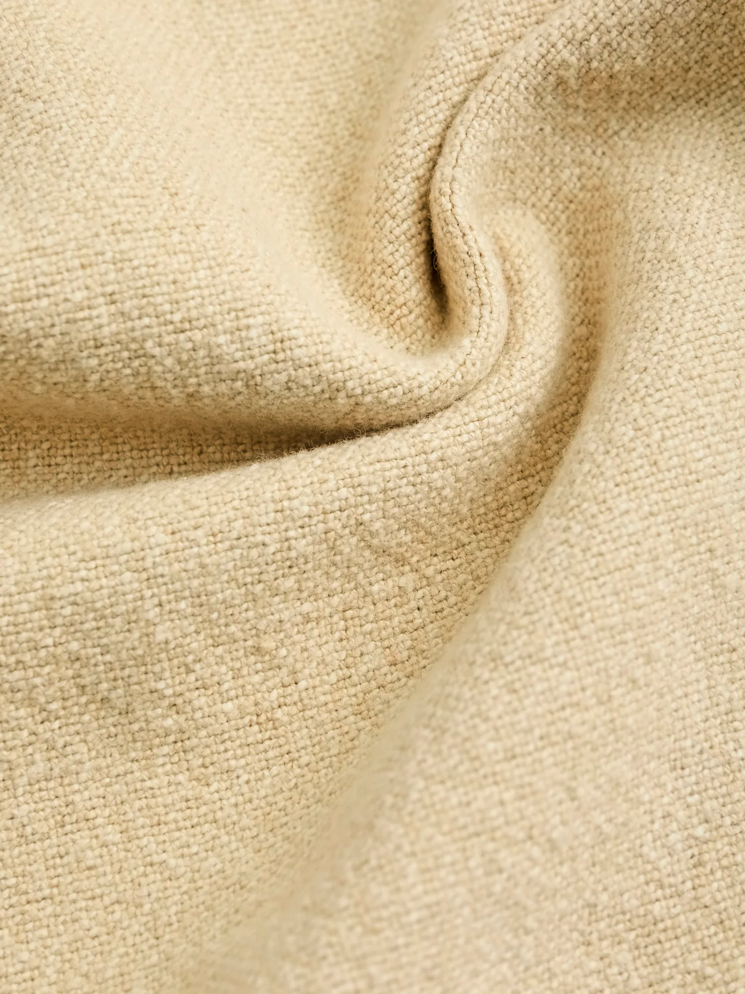Rustic Plainweave Flat Front Chino in Natural - Image 10