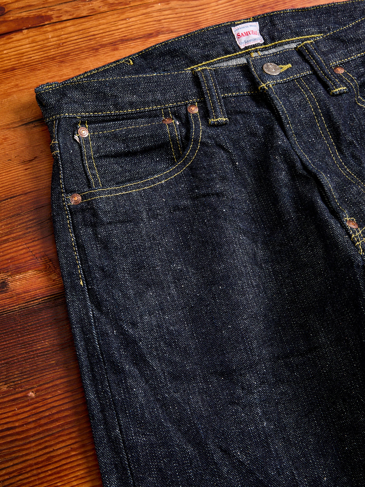 S140VXJ "Jin" 17oz Left Hand Twill Selvedge Denim - Relaxed Tapered Fit - Image 6