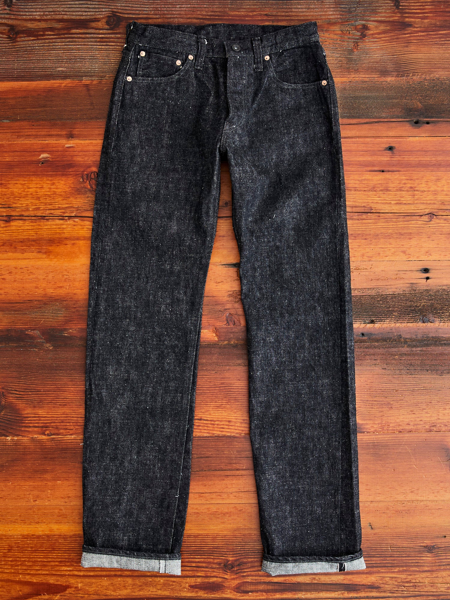 S5000BKII "Zero Black II" 17oz Selvedge Denim - Mid Straight Fit - Image 4