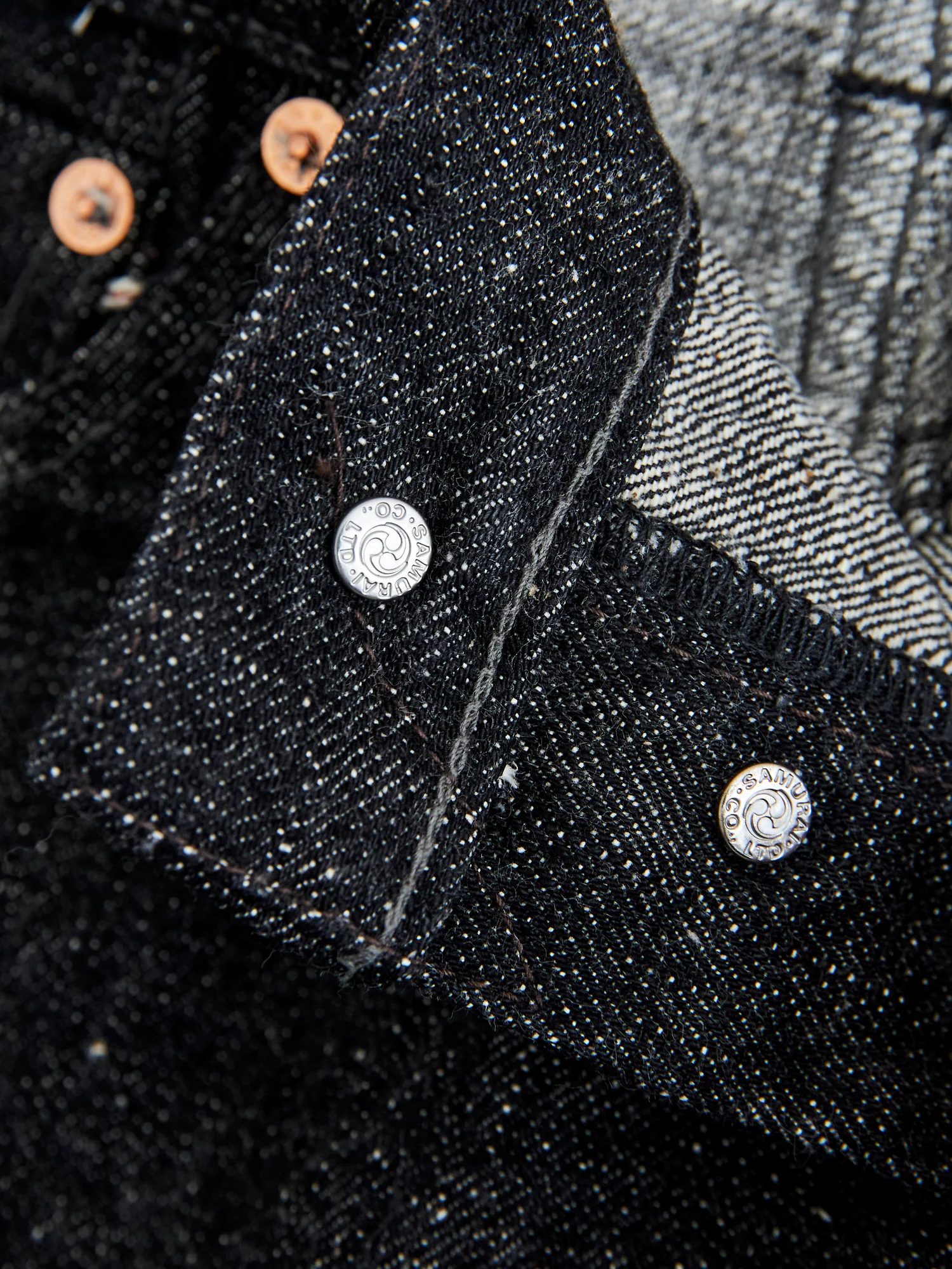S5000BKII "Zero Black II" 17oz Selvedge Denim - Mid Straight Fit - Image 9