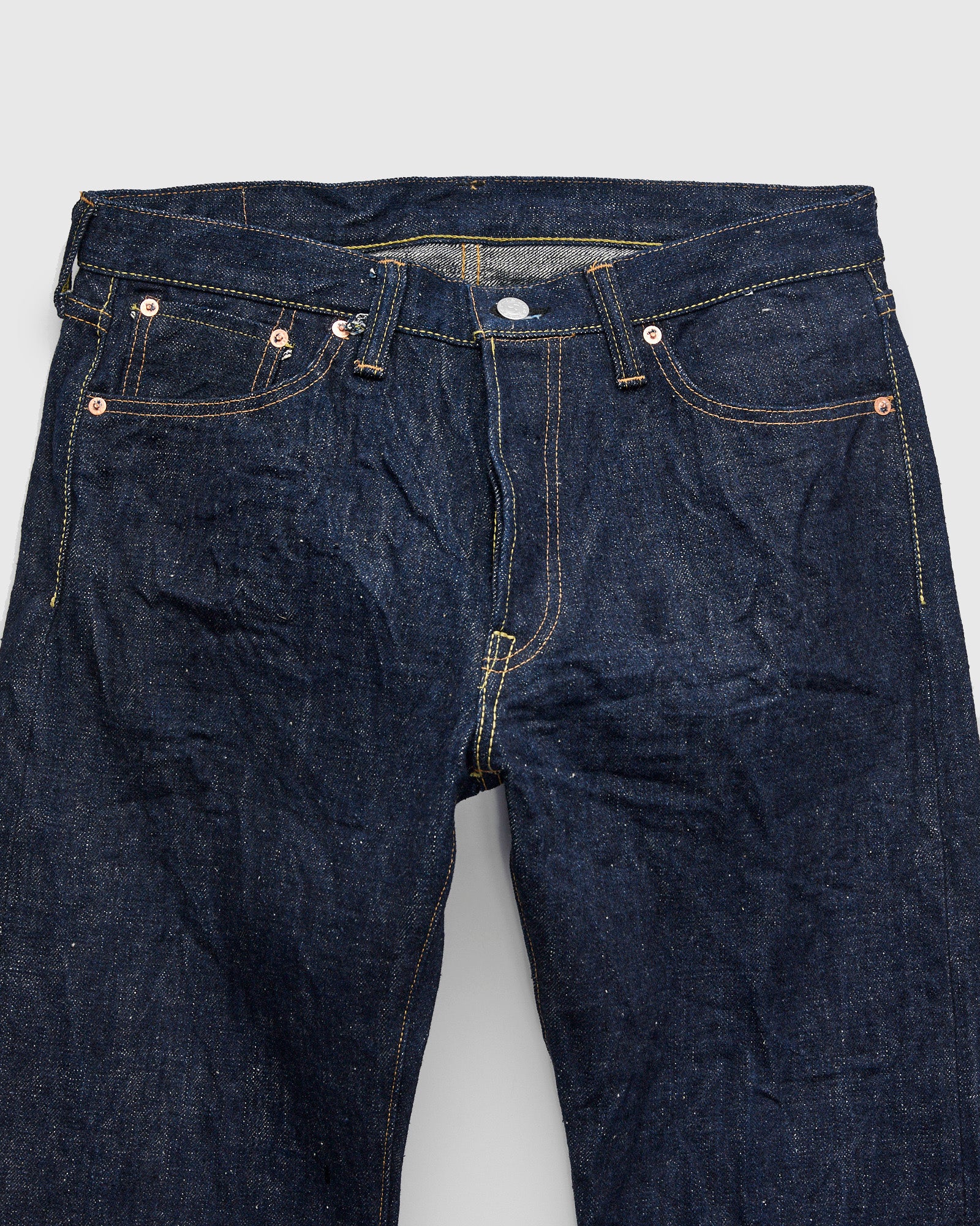 S500AX "Ai-Plus" 18oz Natural Indigo Selvedge Denim - Regular Straight Fit - Image 5