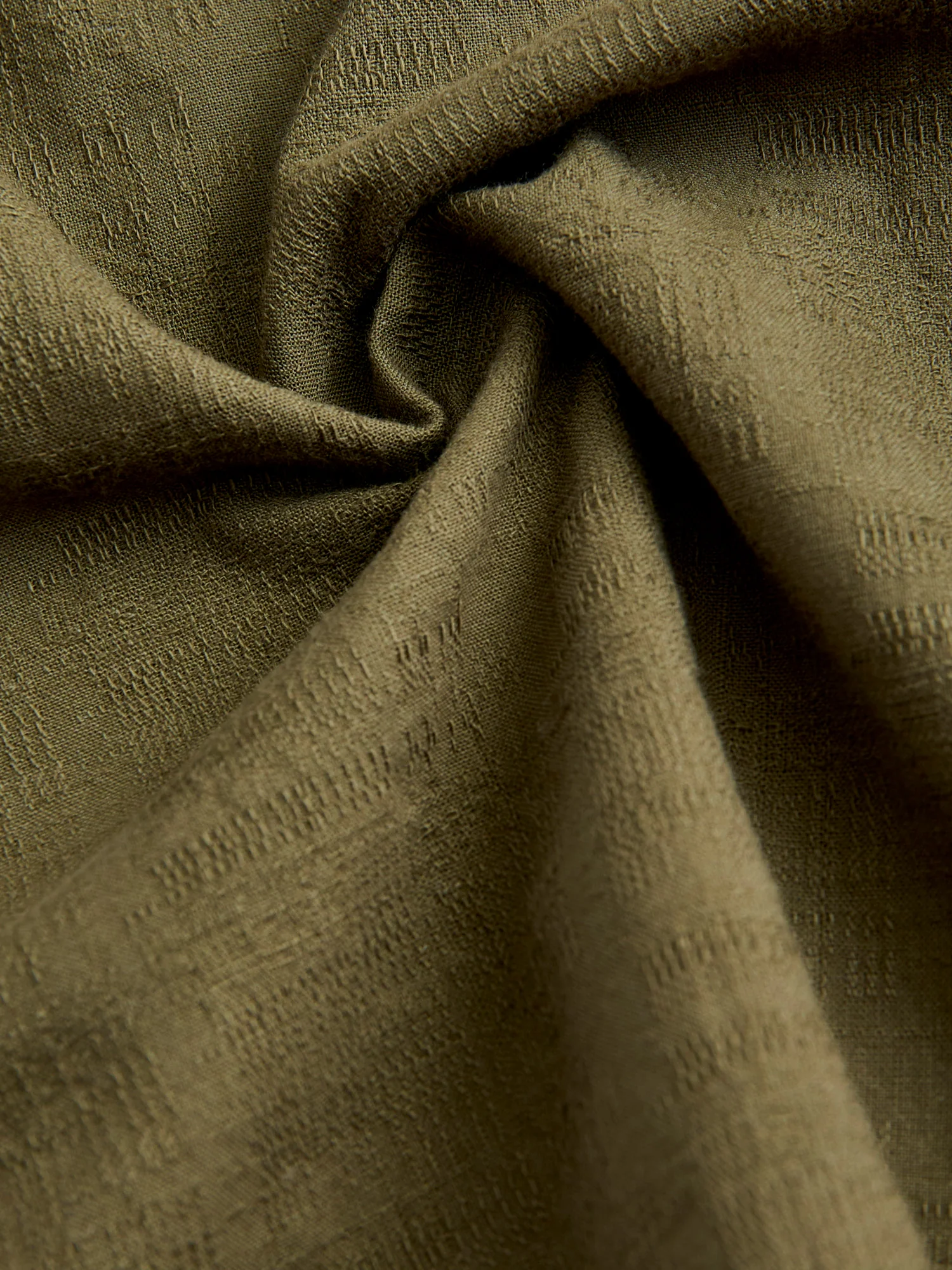 Safari Shirt in Drab Barkcloth - Image 8