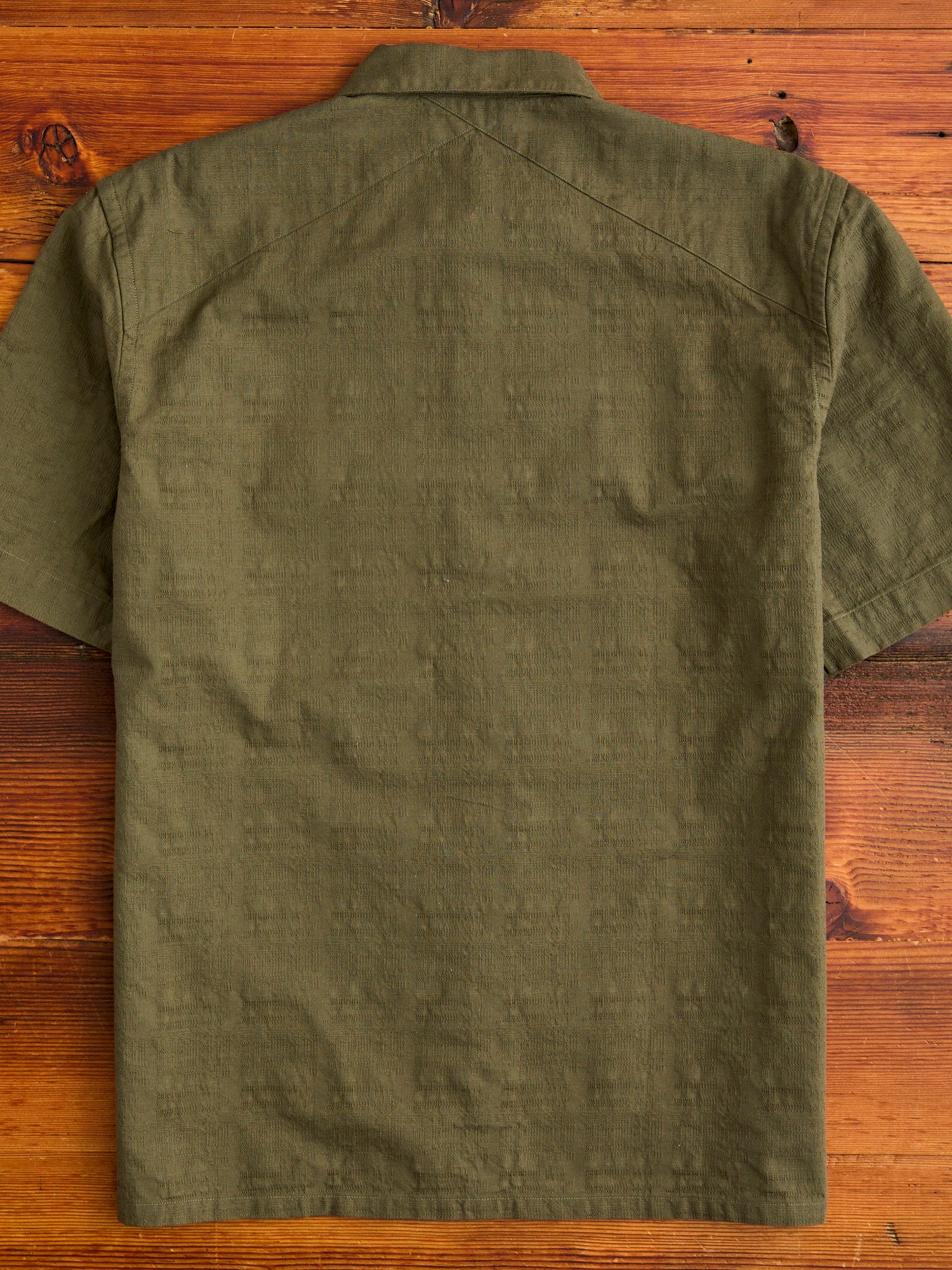 Safari Shirt in Drab Barkcloth - Image 9