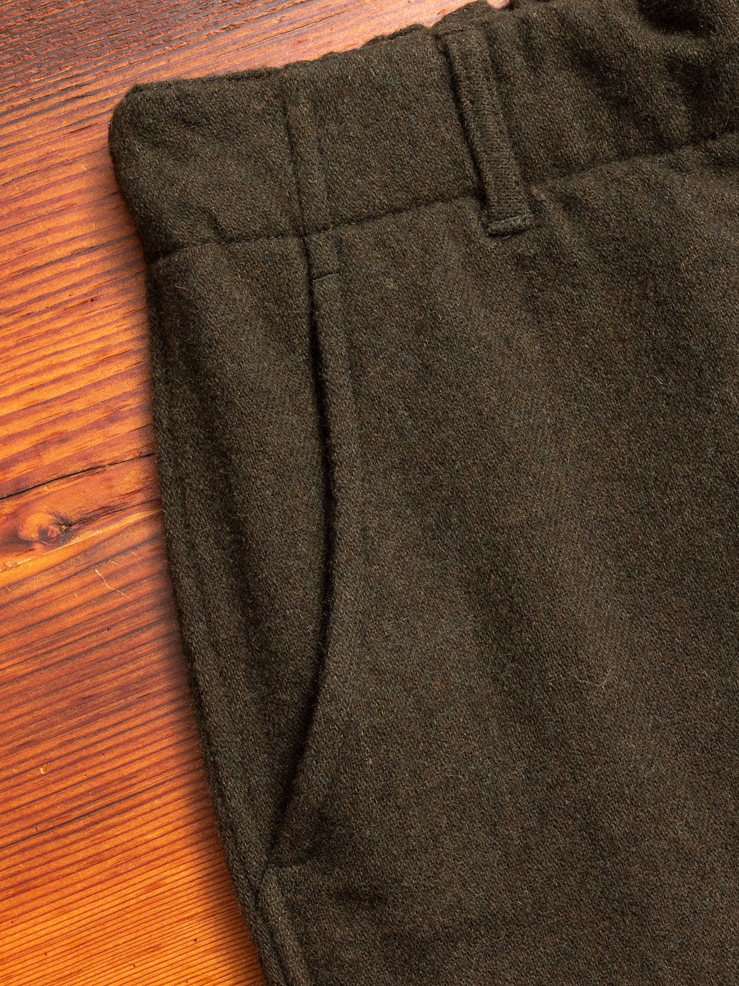 Wool Sarouel Pants in Khaki - Image 4