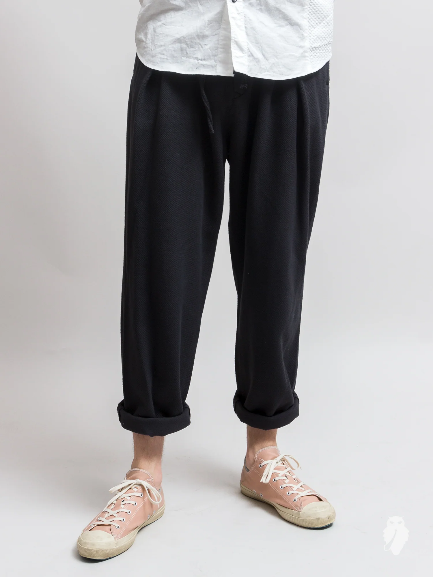 Sashiko Hakama Pants in Matte Black - Image 2