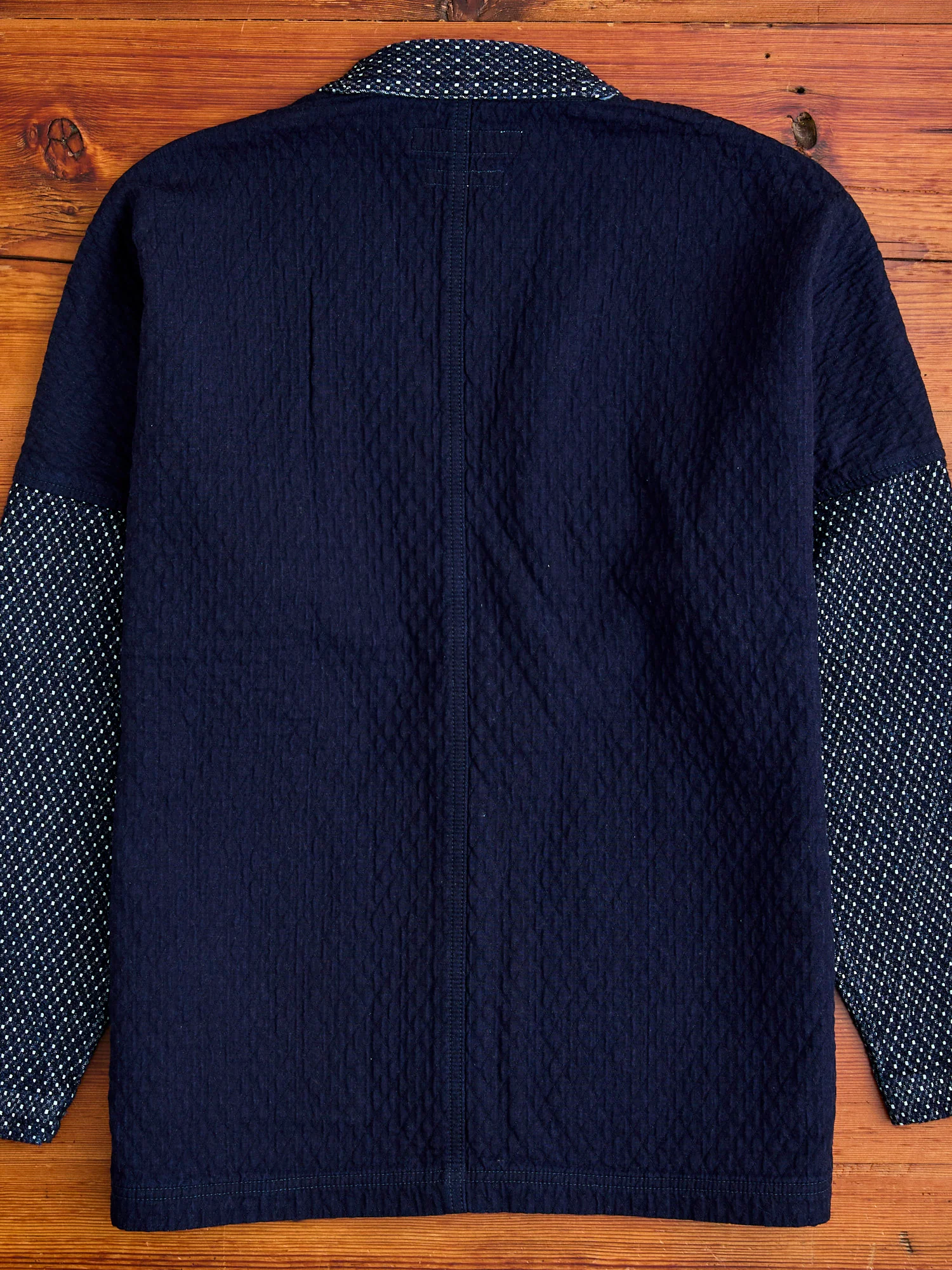 Sashiko Cardigan in Indigo Rinse - Image 8