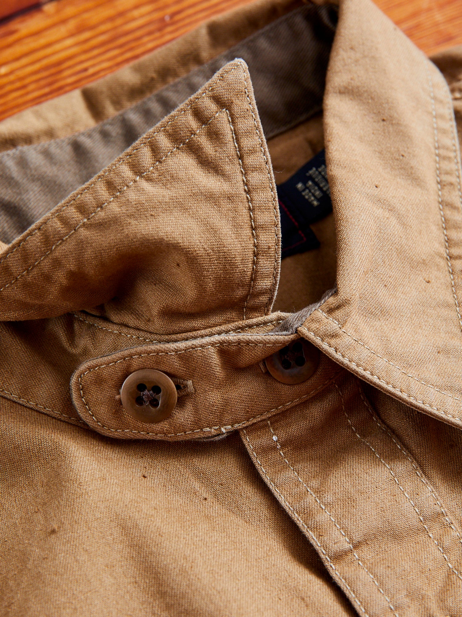 Seattle Canvas Workshirt in Faded Tan - Image 4