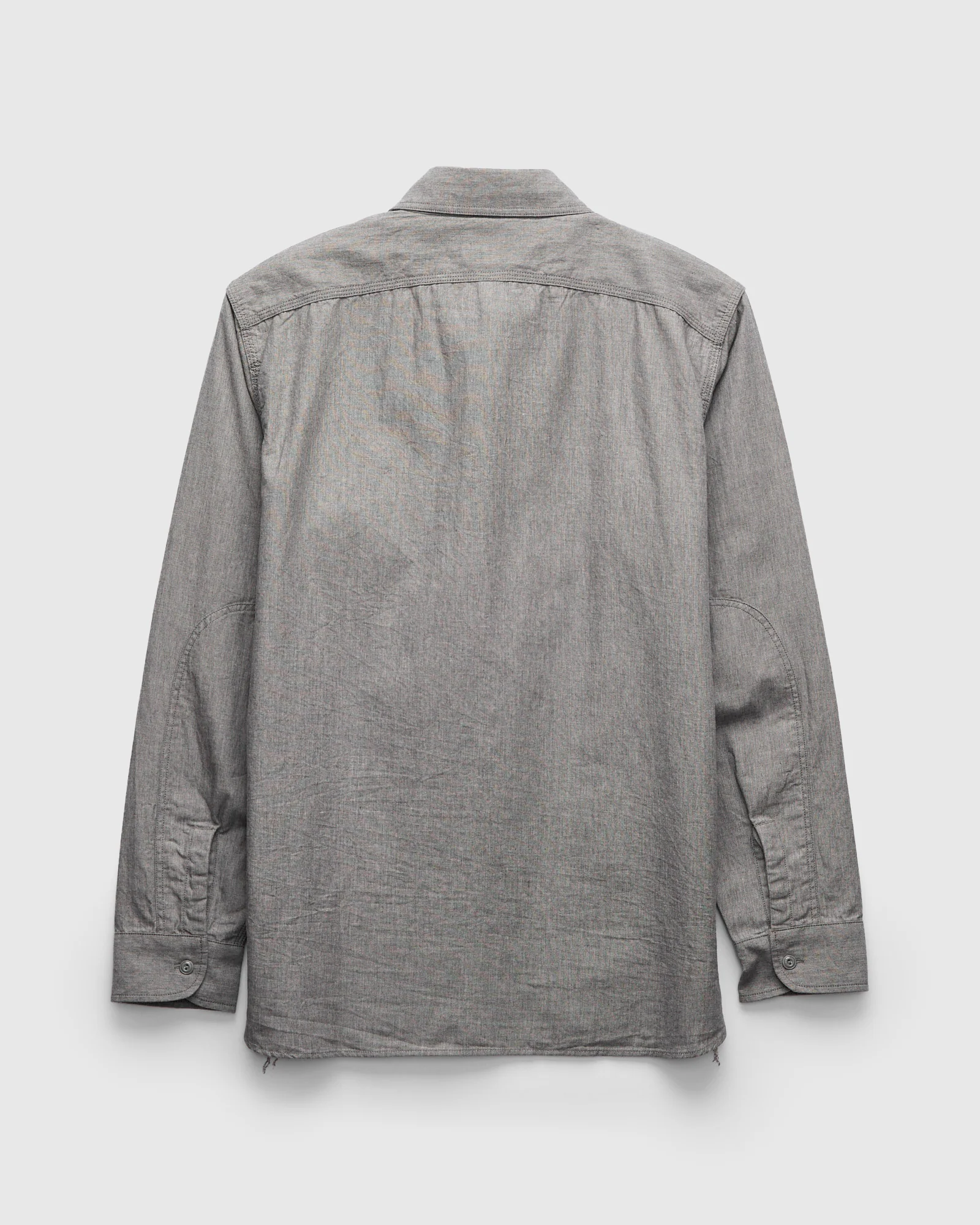 Selvedge Chambray Workshirt in Grey - Image 2
