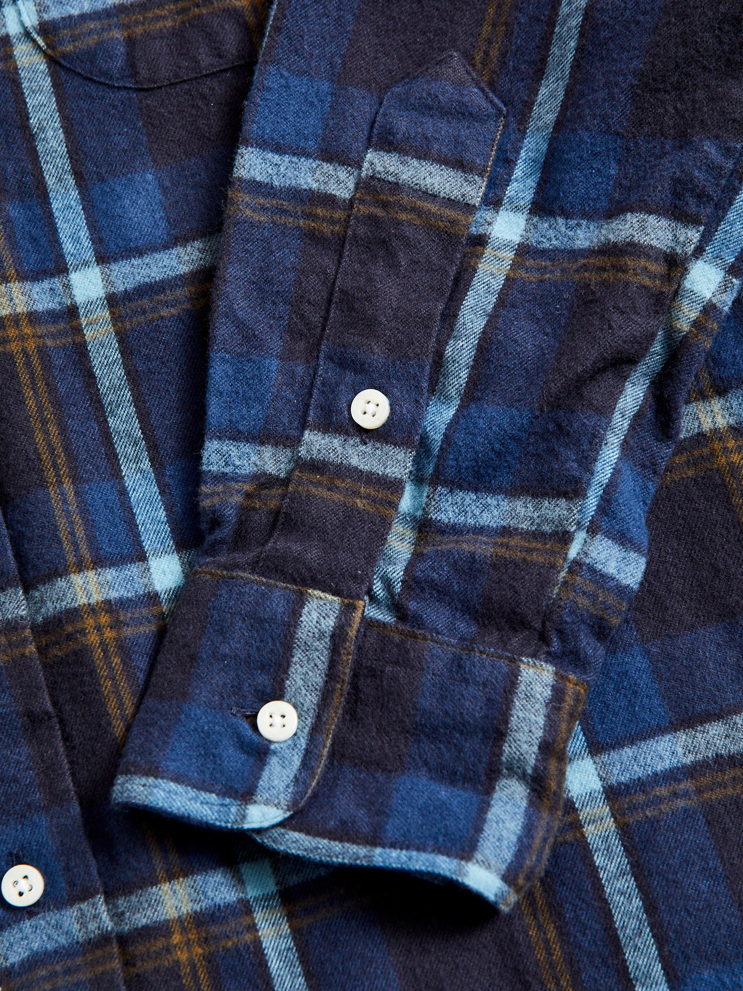 Shaggy Flannel in Blue Check - Image 5