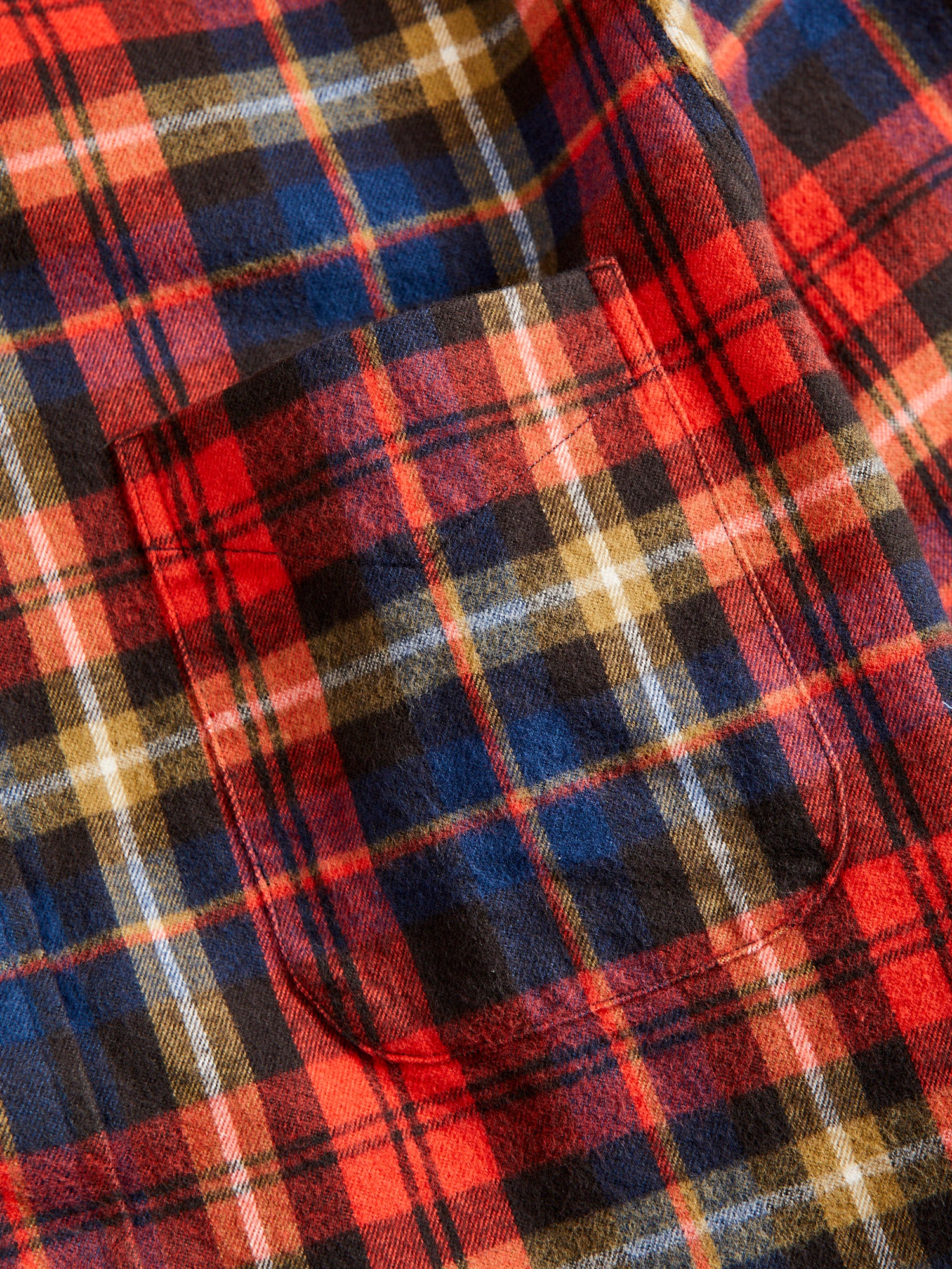 Shaggy Flannel in Red Check - Image 4