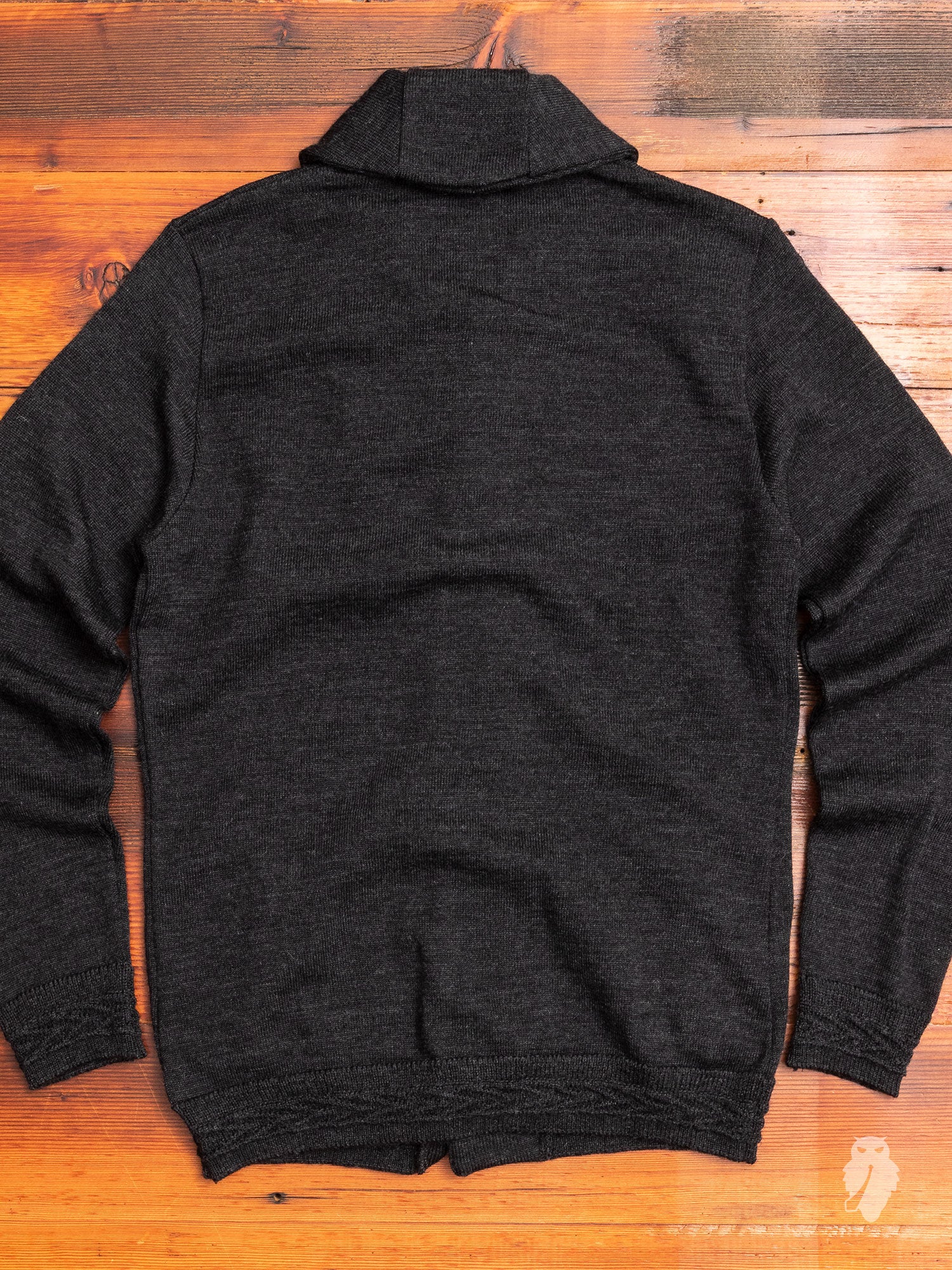 Shawl Collar Cardigan in Charcoal - Image 9