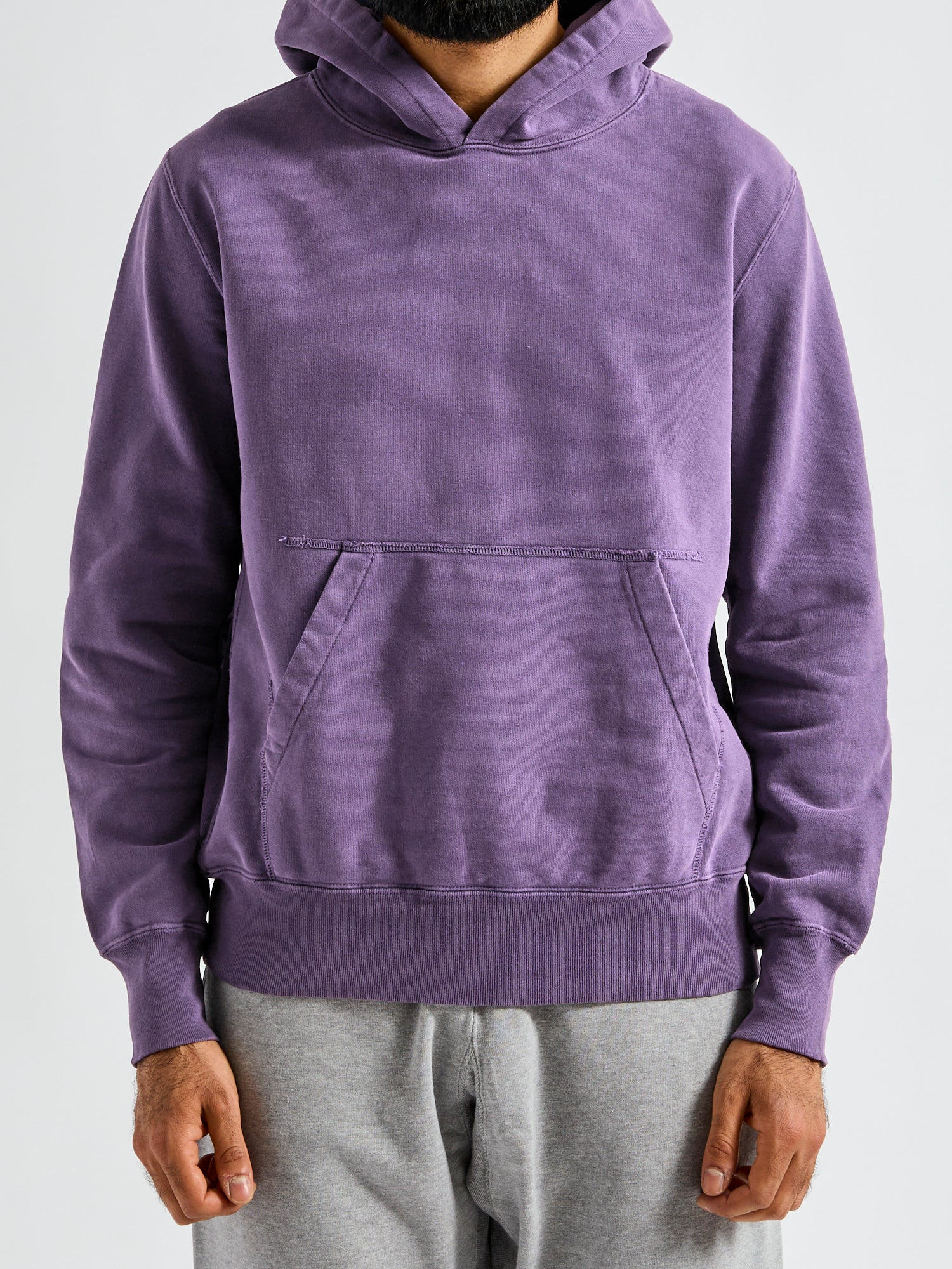 Special Finish Pullover Hoodie in Purple Navy - Image 2