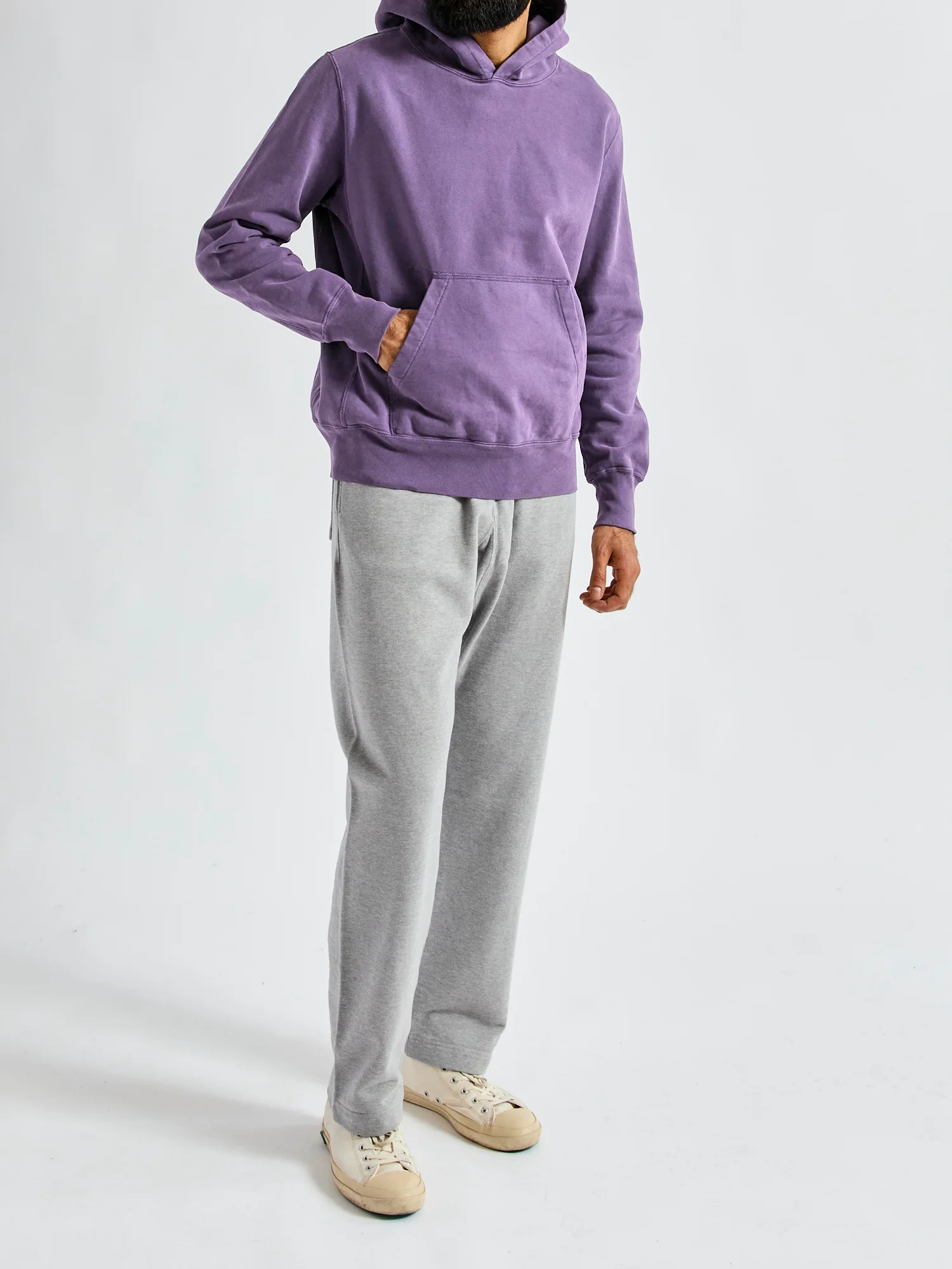 Special Finish Pullover Hoodie in Purple Navy - Image 8