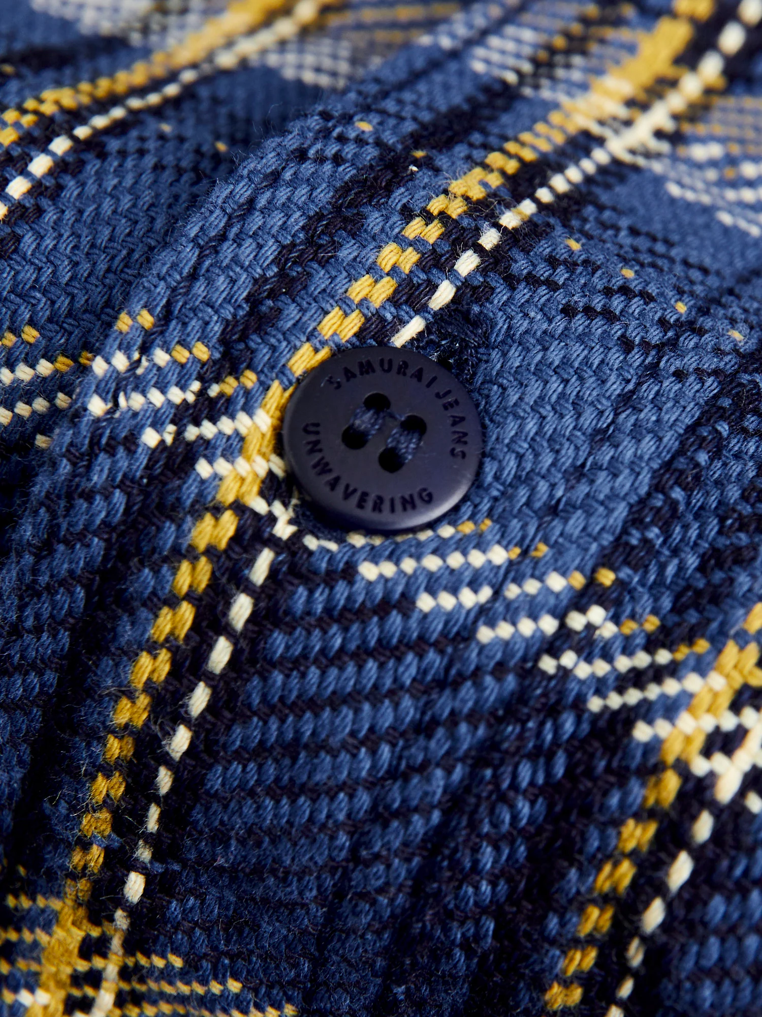 SIN23-01W Rope Dyed Flannel Shirt in Blue - Image 6