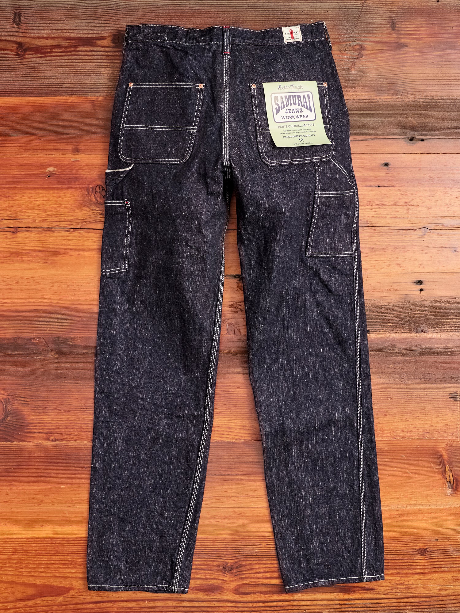 SJ310DX17oz "Zero Bushido" 17oz Selvedge Denim Work Pants - Wide Straight Fit - Image 13