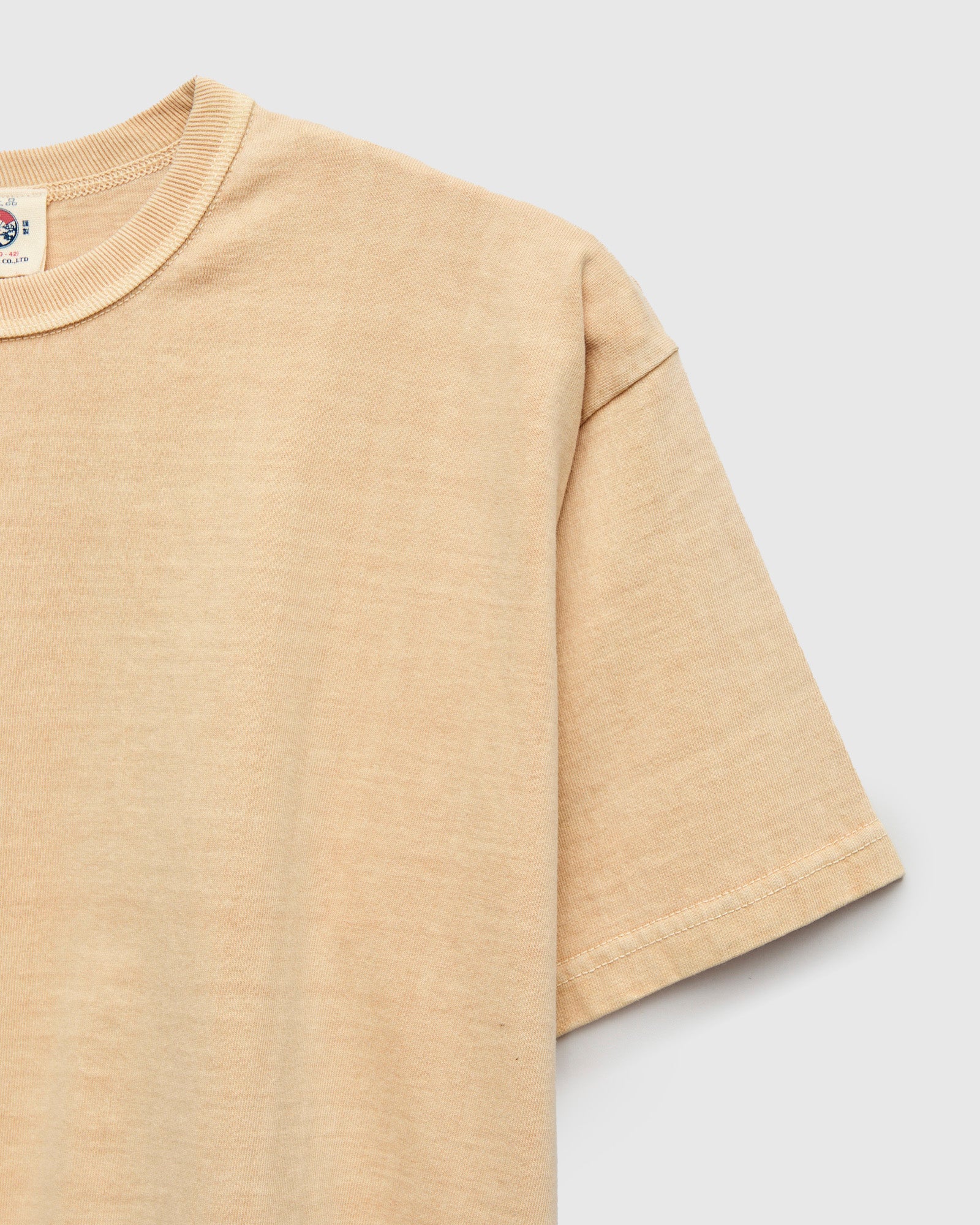Heavyweight Solid T-Shirt in Shibuki Chestnut - Image 4