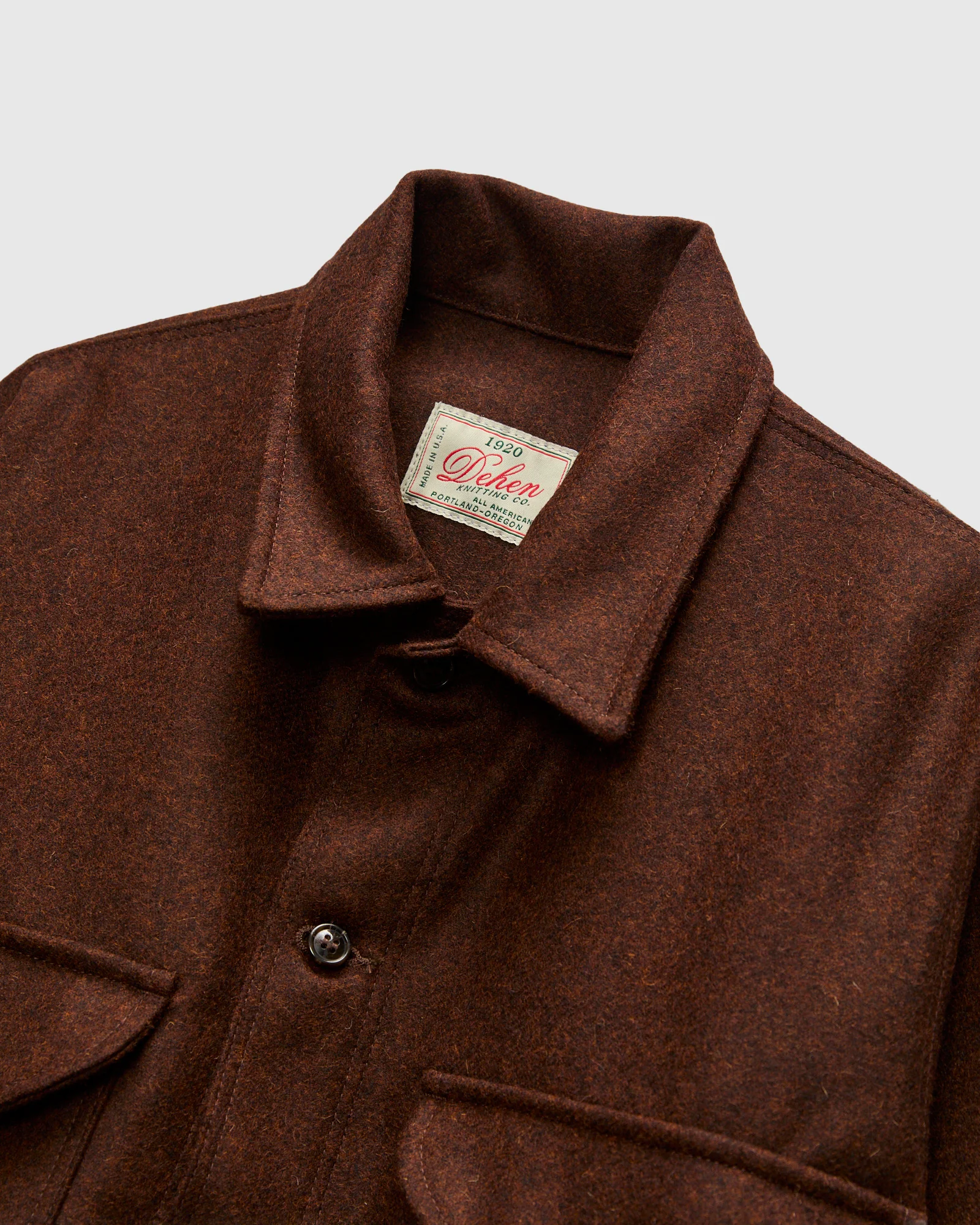 Skyline Overshirt in Red Oak Wool - Image 3