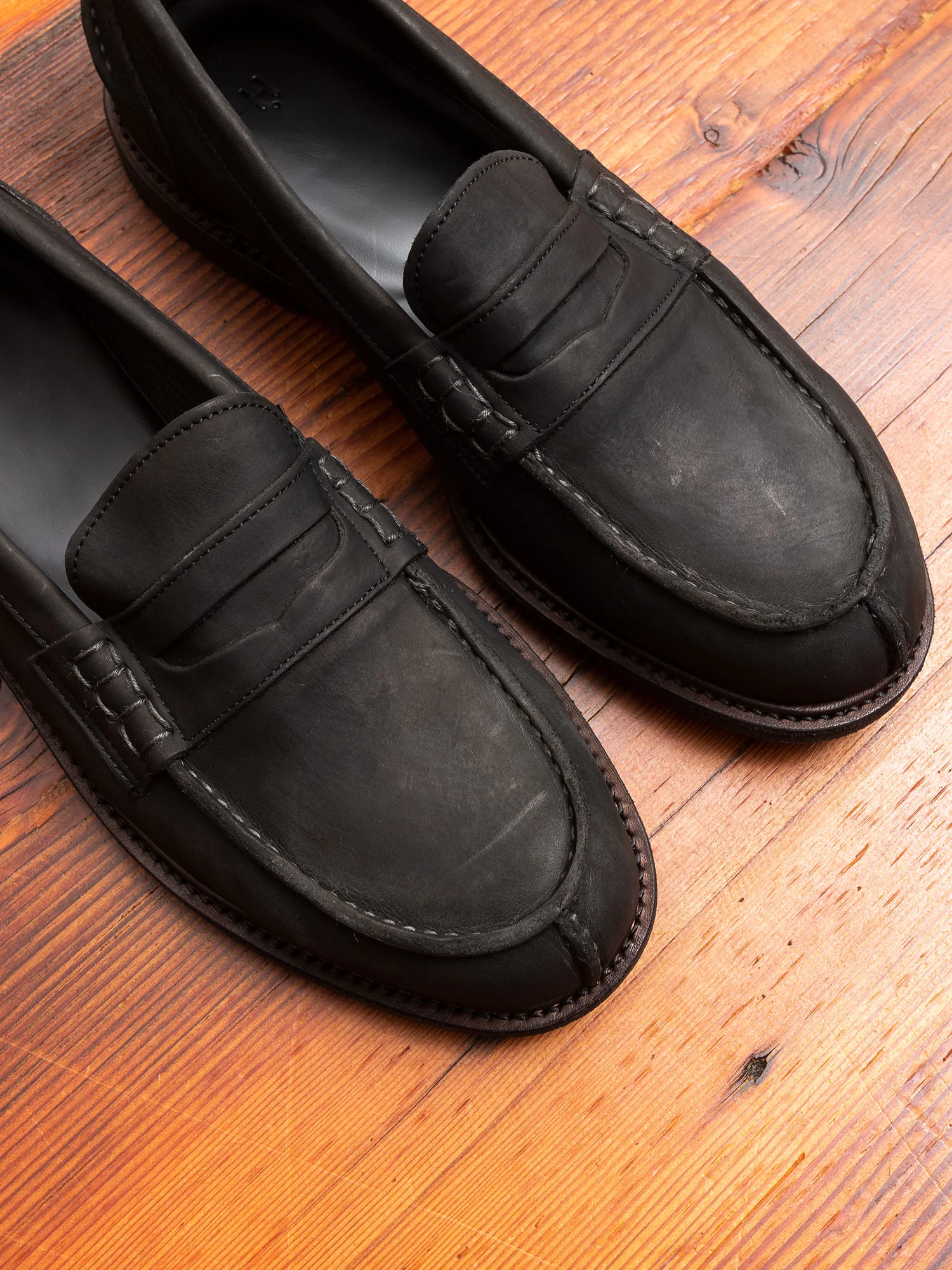 Slouchy Loafers in Black - Image 3