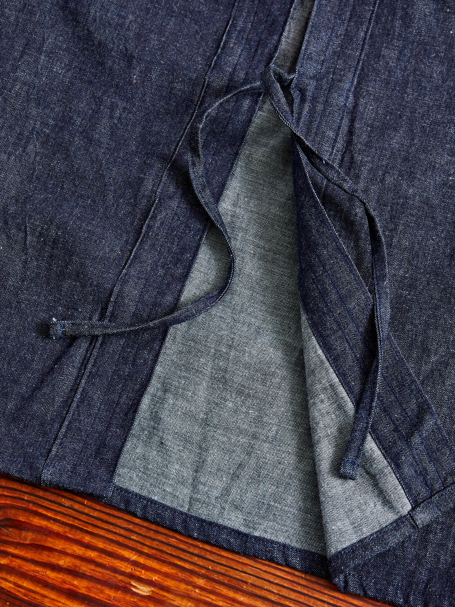 "Slub Nep Rinsed Denim" Kimono Shirt - Image 6