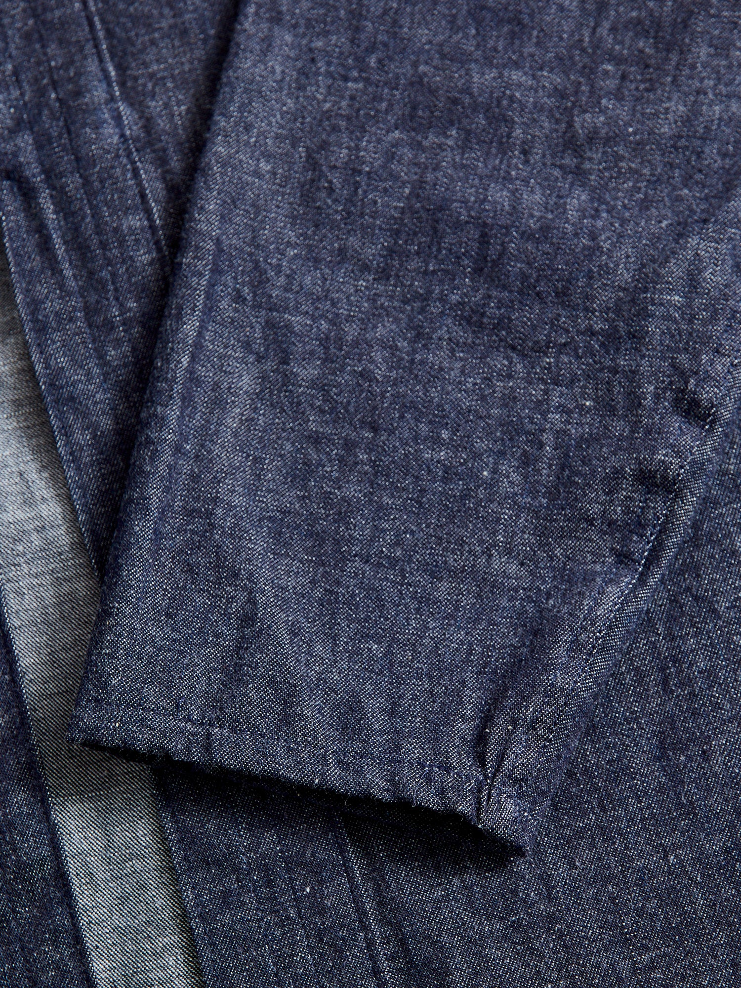 "Slub Nep Rinsed Denim" Kimono Shirt - Image 7