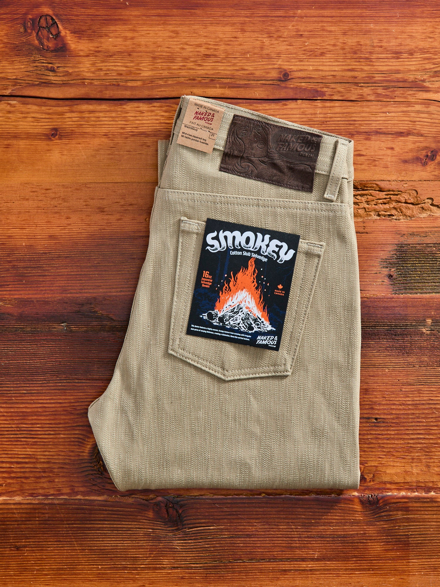 "Smokey Cotton Slub" 16oz Selvedge Denim - Weird Guy Fit - Image 2