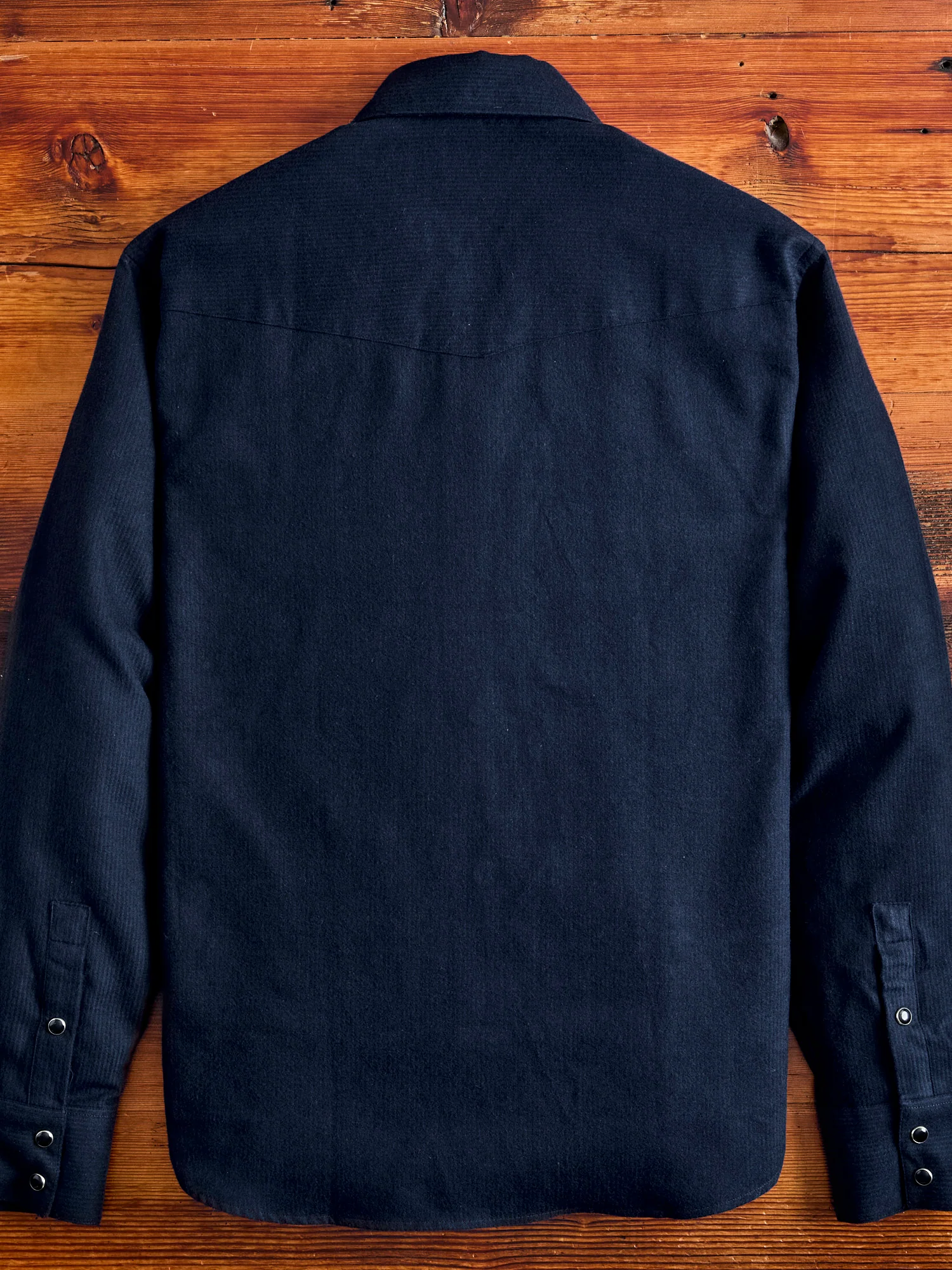 Snap Western Shirt in Midnight Shadow Stripe - Image 7