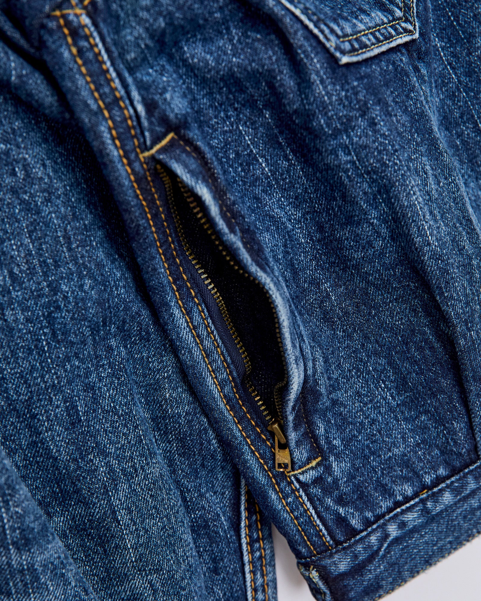 Social Sculpture 101X Damaged Denim JKT in 1010 Washed Indigo - Image 10