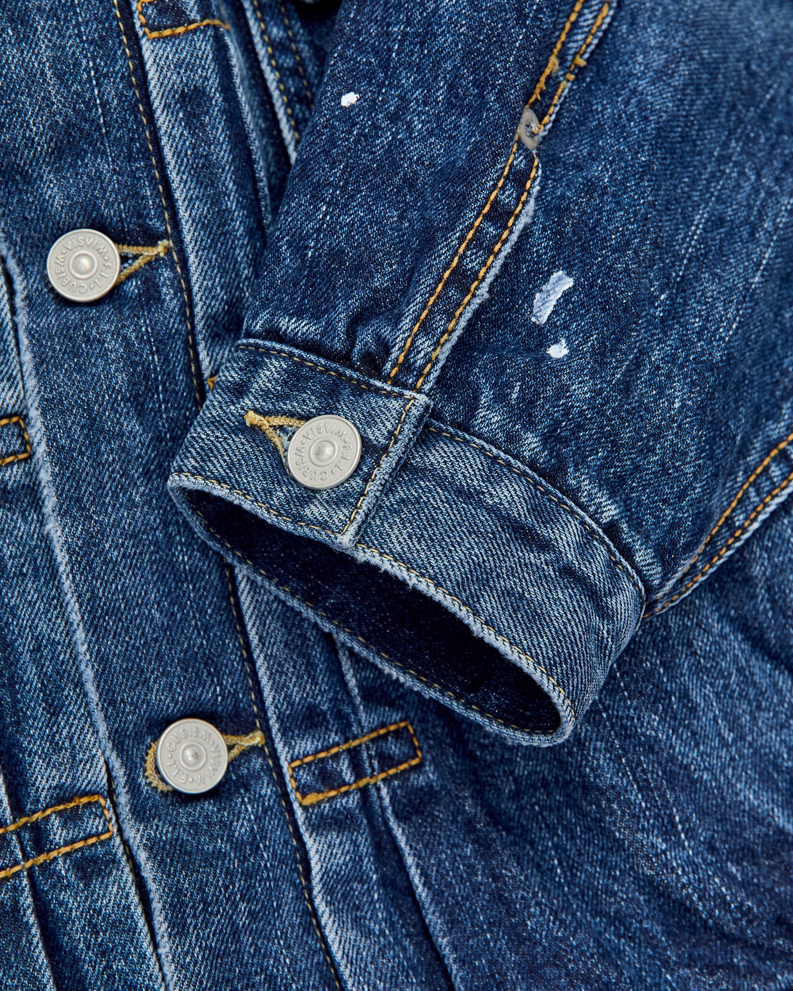 Social Sculpture 101X Damaged Denim JKT in 1010 Washed Indigo - Image 11
