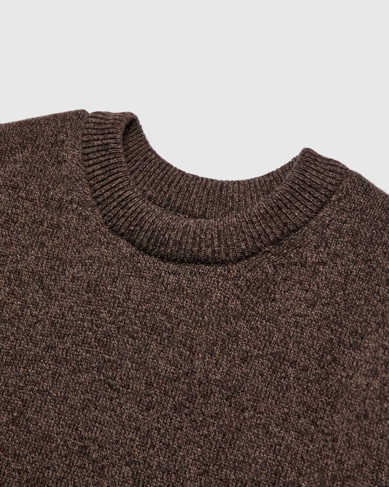 "Soft Poison" Wool Sweater in Brown Mix - Image 4