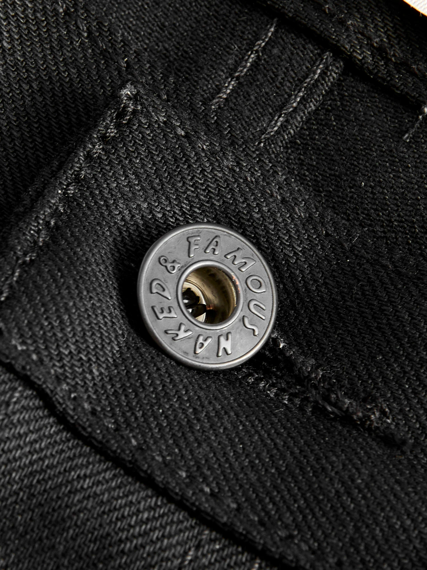 "Solid Black" 13oz Selvedge Denim - Strong Guy Fit - Image 9