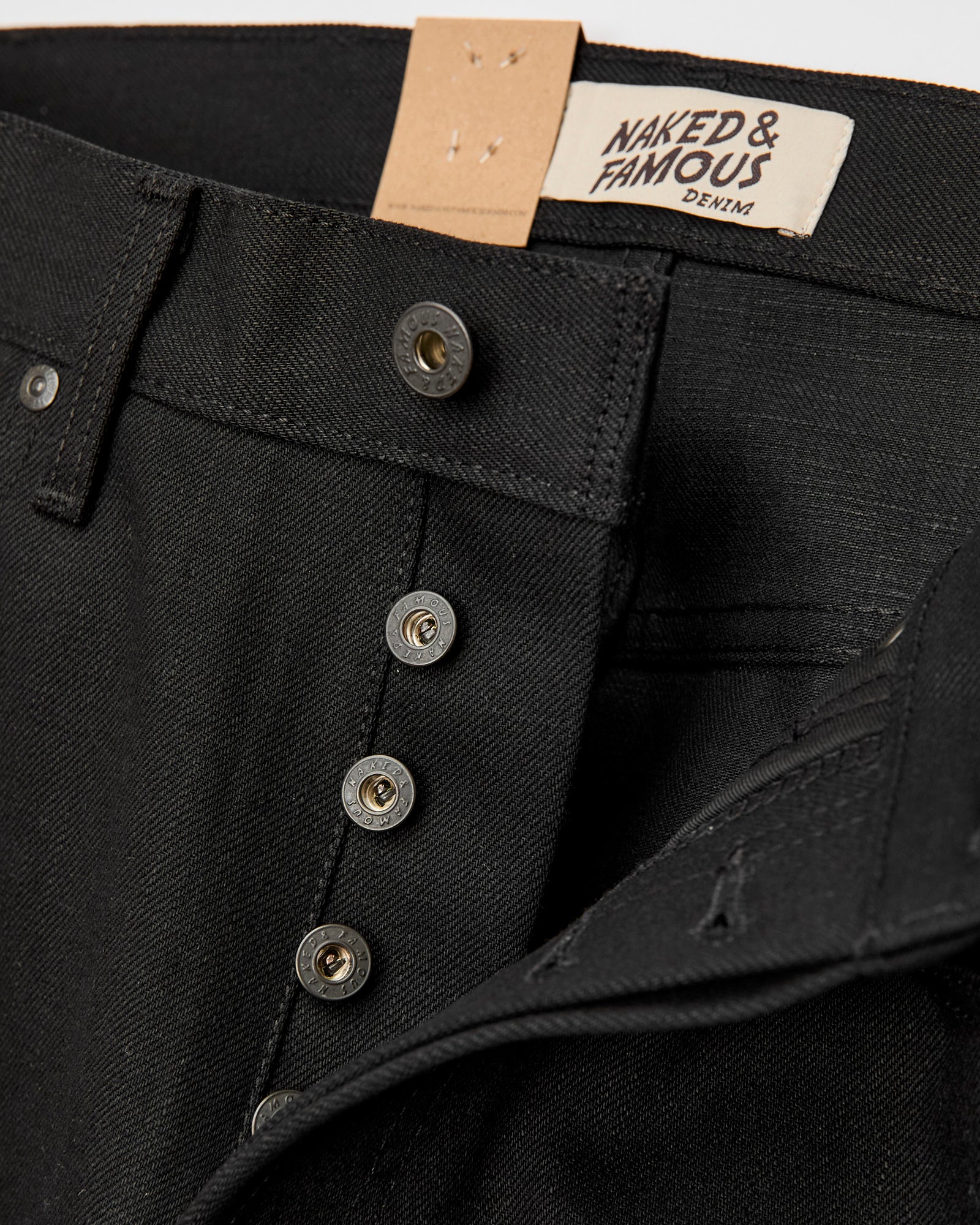 "Solid Black" 13oz Selvedge Denim - True Guy Fit - Image 6